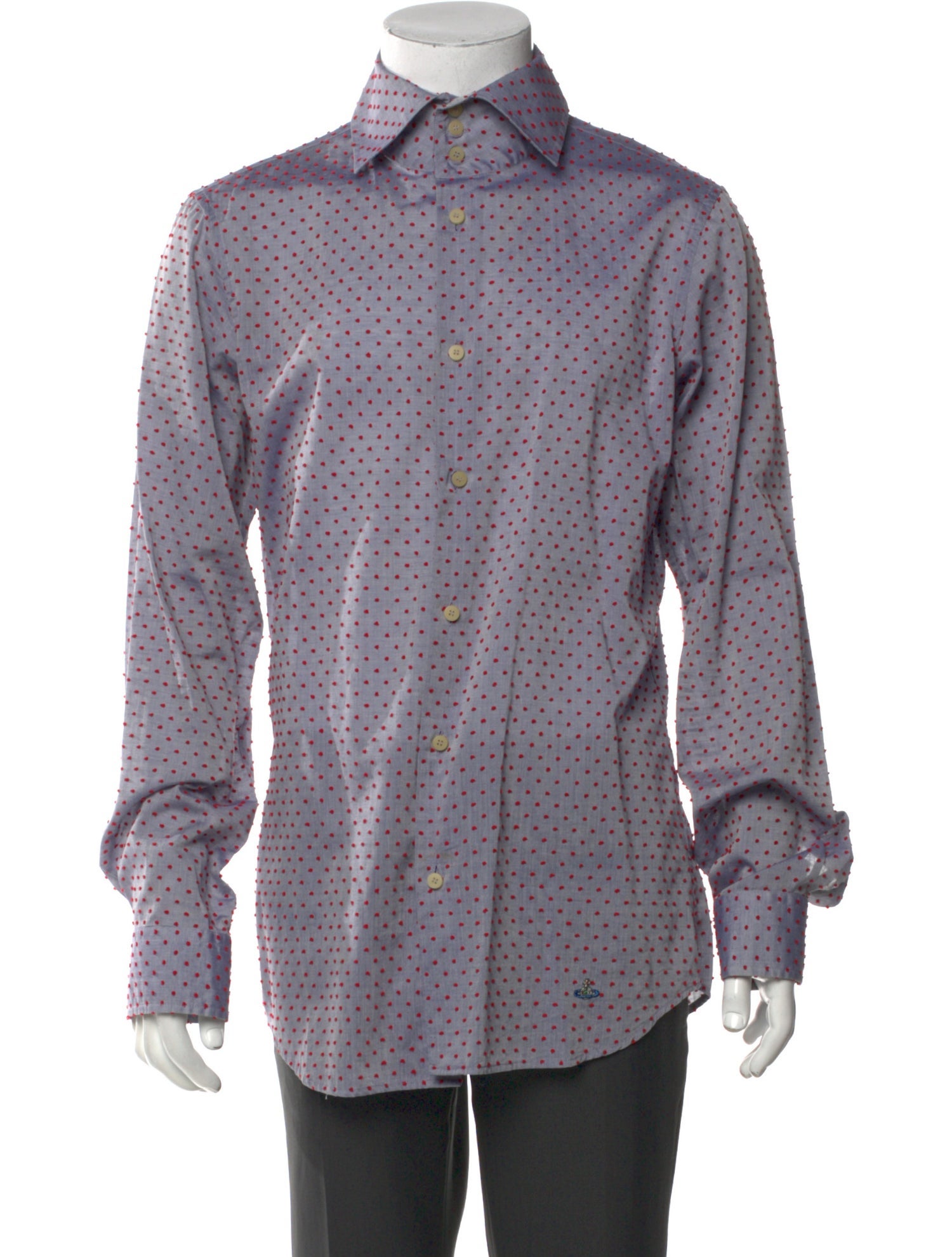 Vivienne Westwood Polka Dot Print Long Sleeve Shirt