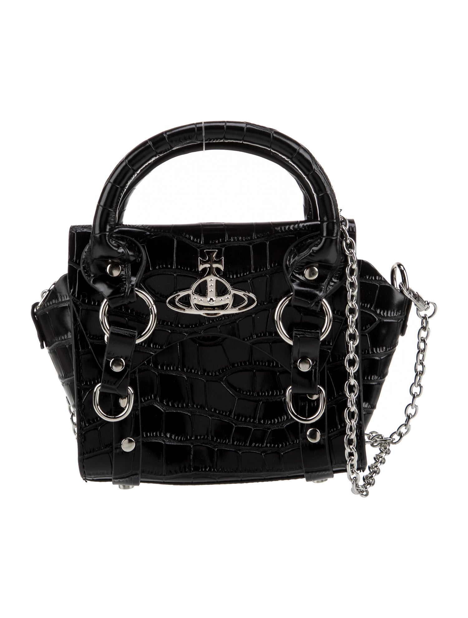 Vivienne Westwood Leather Top Handle Bag