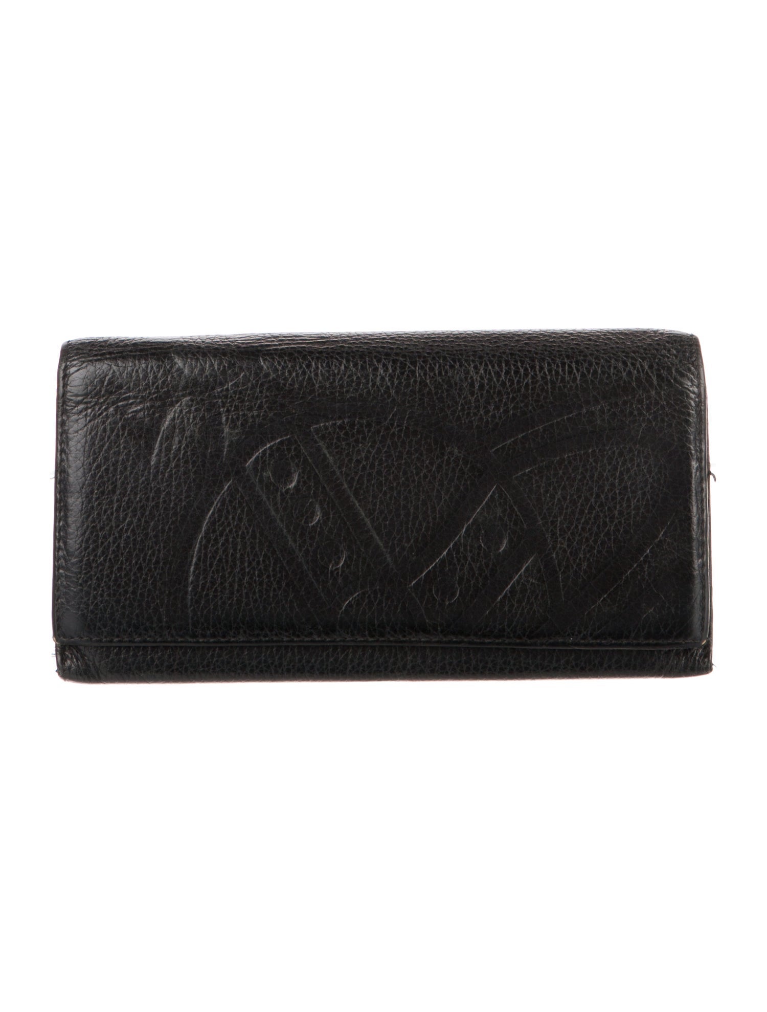Vivienne Westwood Signature Logo Embossed Leather Continental Wallet