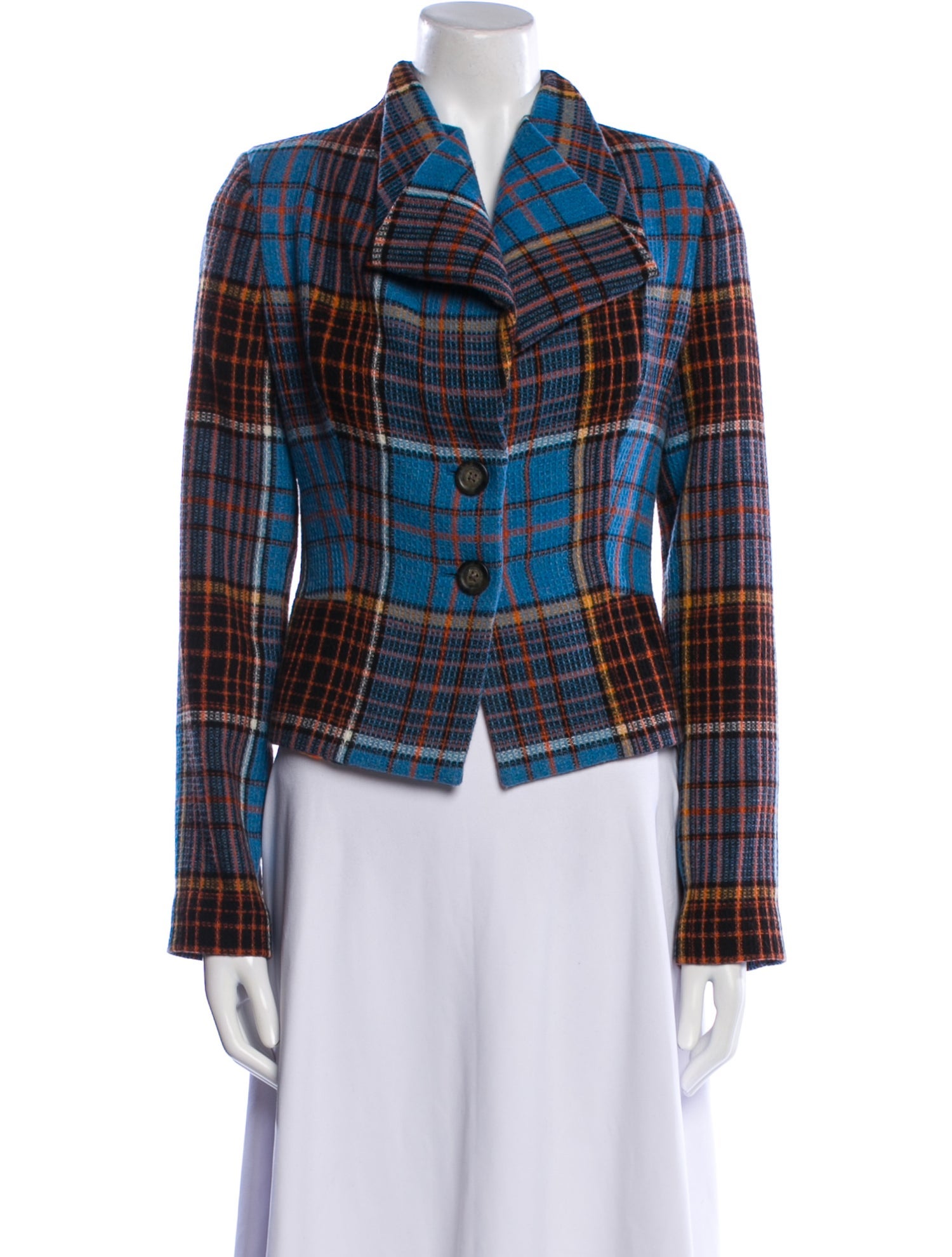 Vivienne Westwood Anglomania Plaid Print Blazer