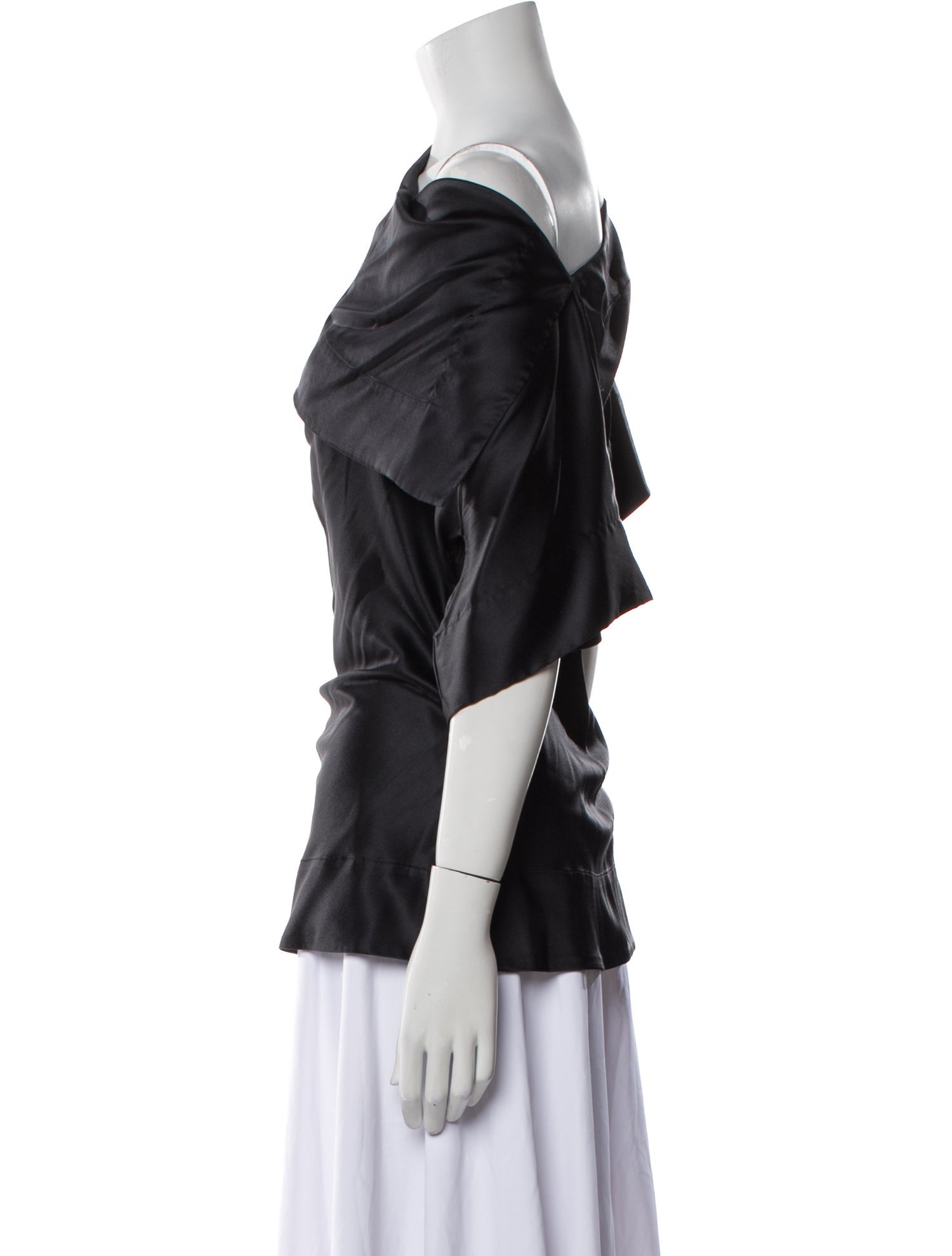 Vivienne Westwood Silk Cowl Neck Blouse