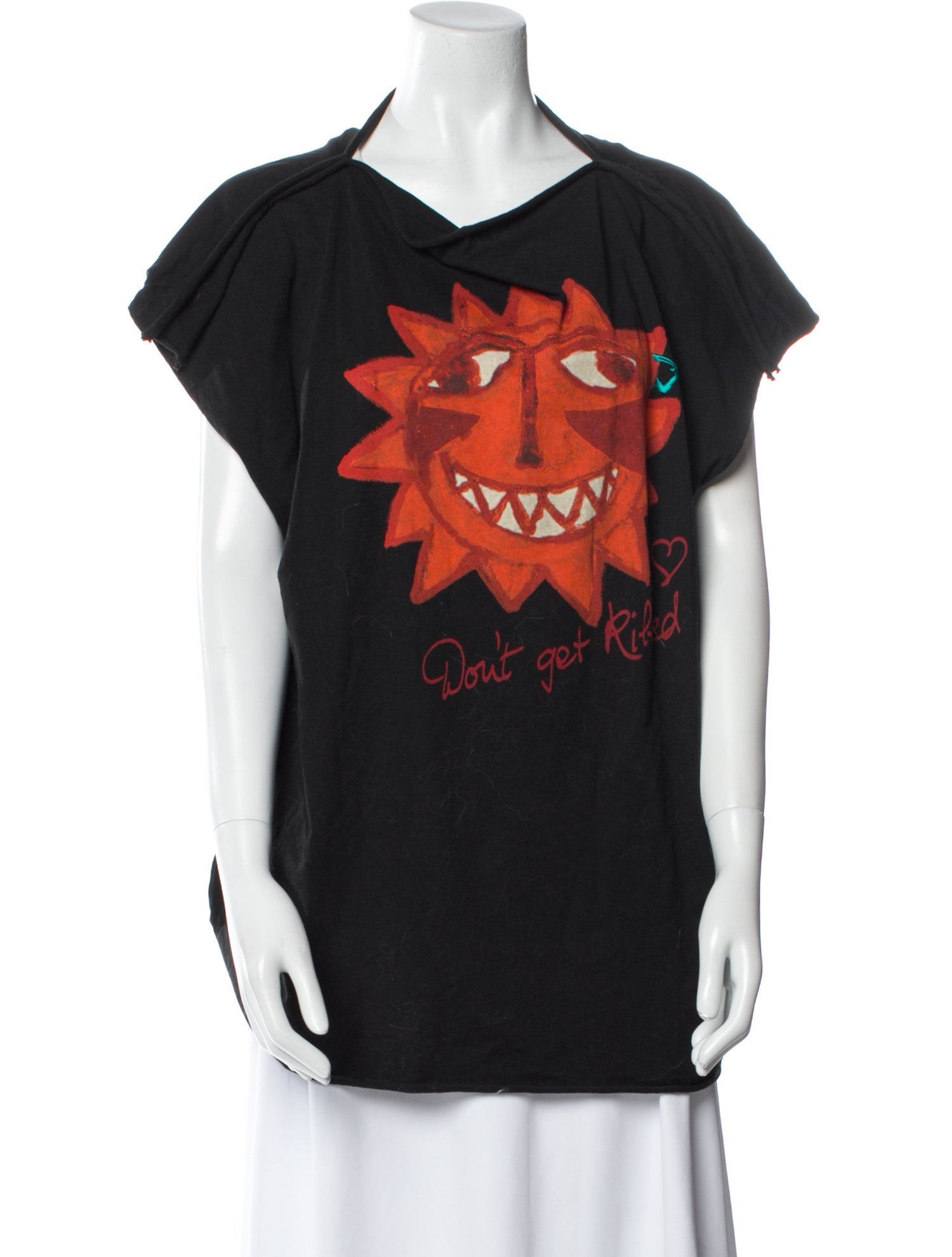 Vivienne Westwood Graphic Print Cowl Neck T-Shirt