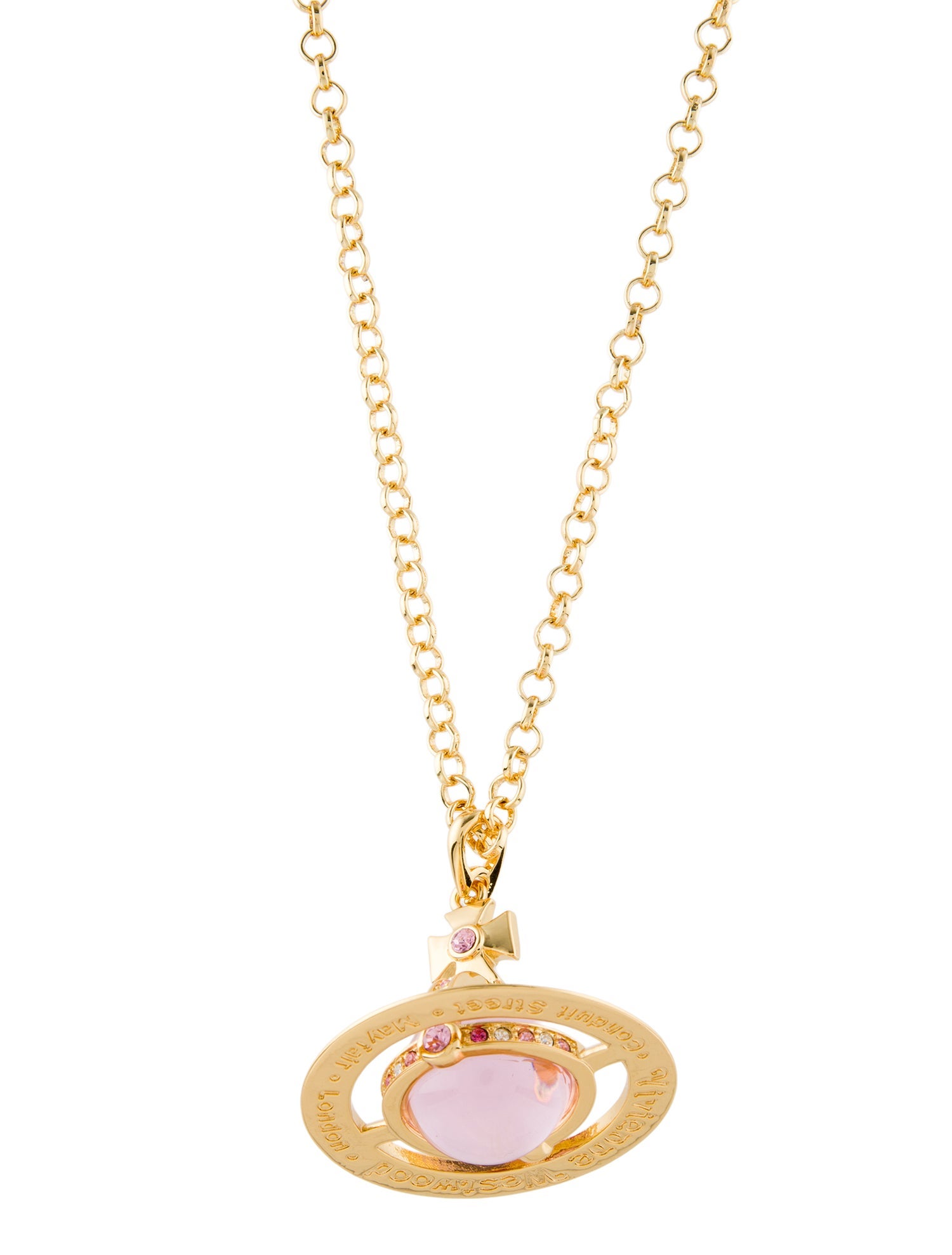 Vivienne Westwood Crystal & Resin Large Orb Pendant Necklace