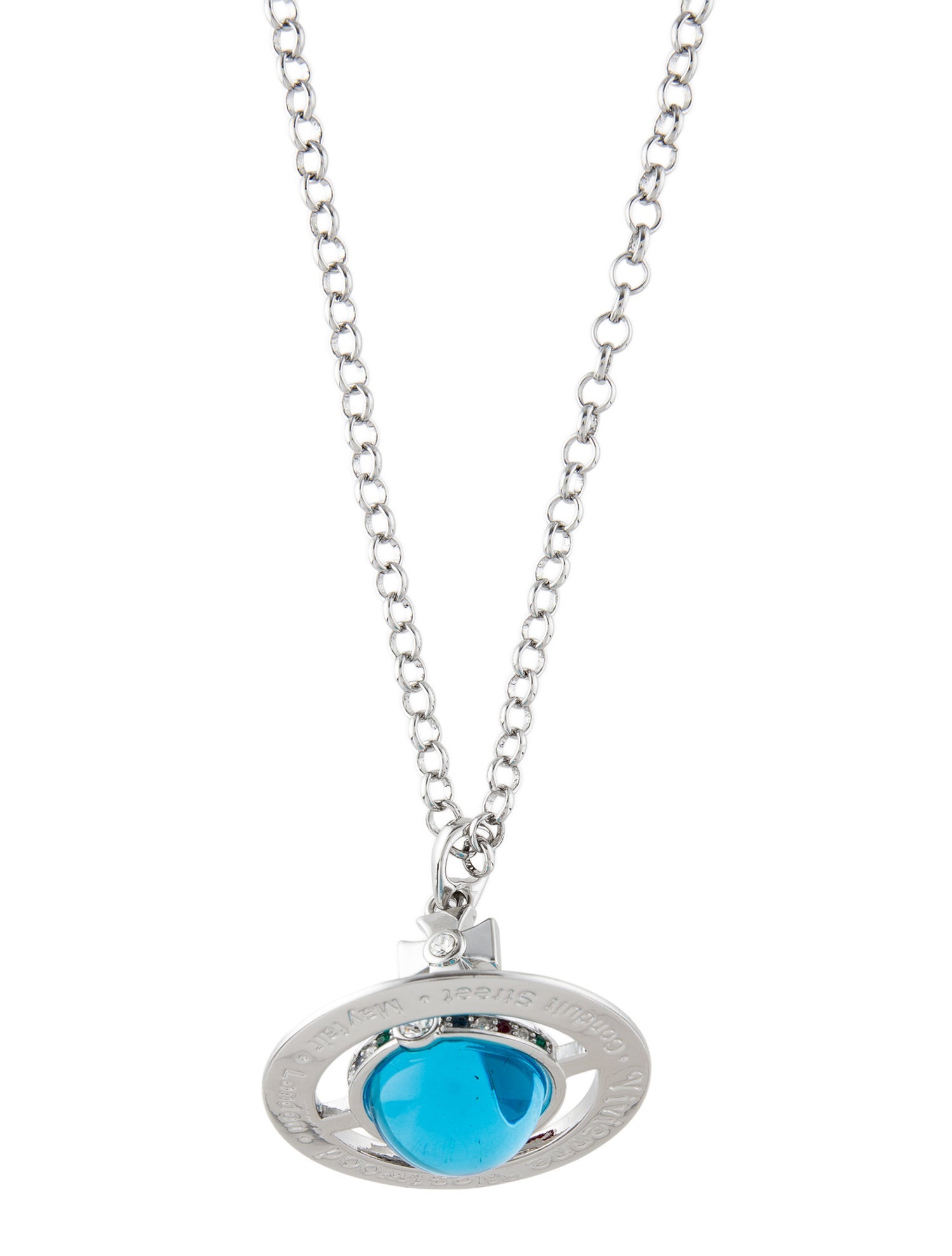 Vivienne Westwood Crystal & Resin Large Orb Pendant Necklace