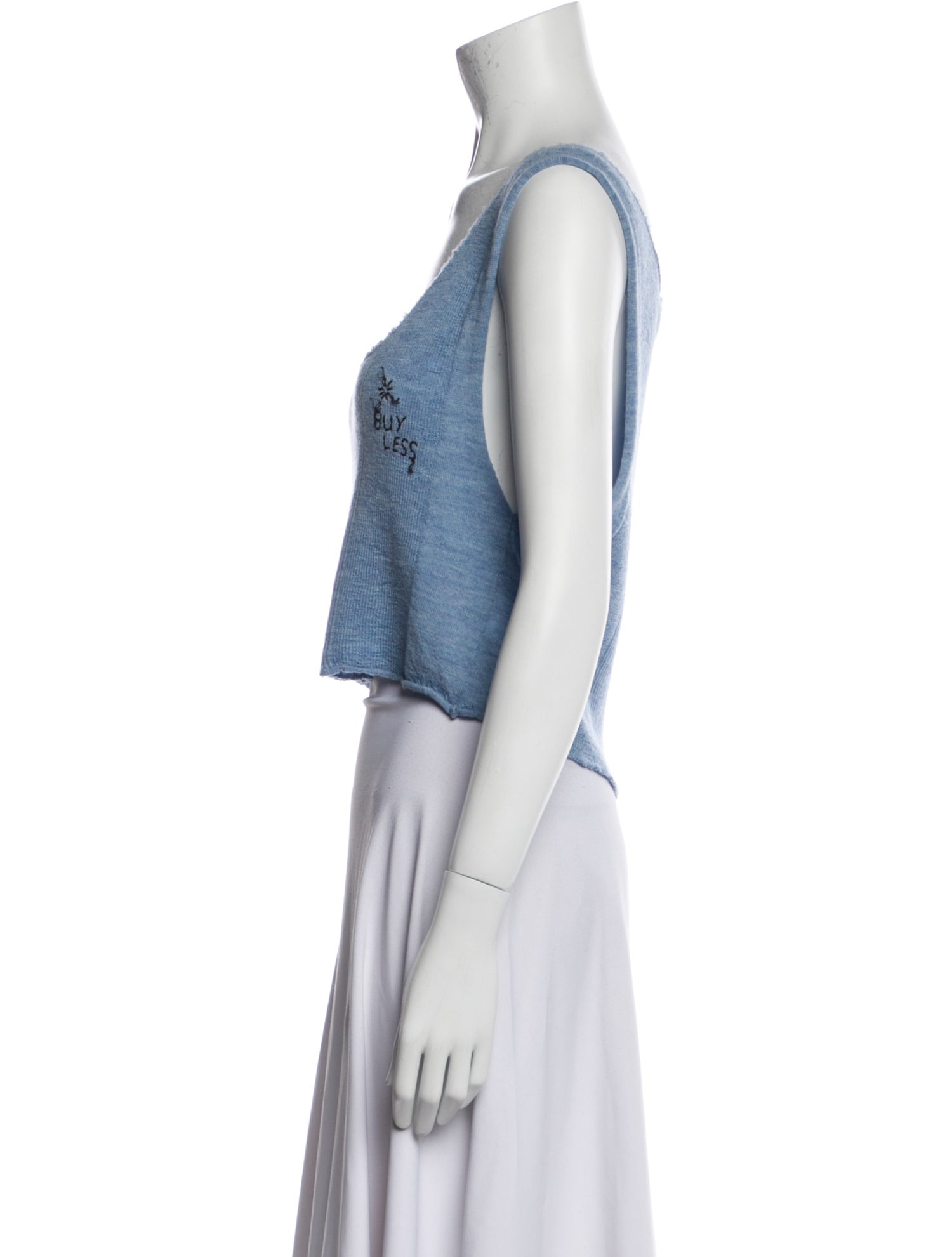Vivienne Westwood Scoop Neck Sleeveless Crop Top