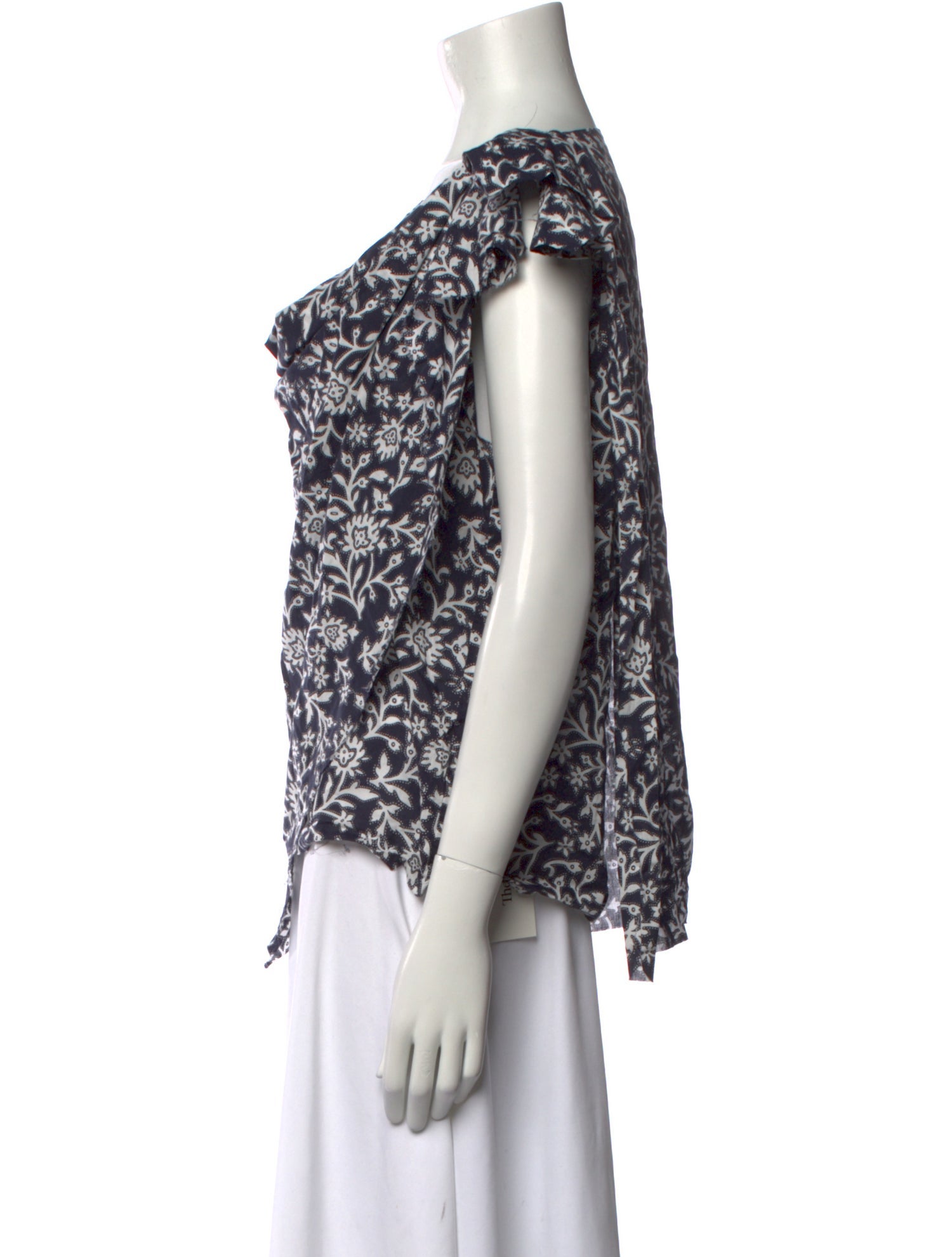 Vivienne Westwood Printed Cowl Neck Blouse