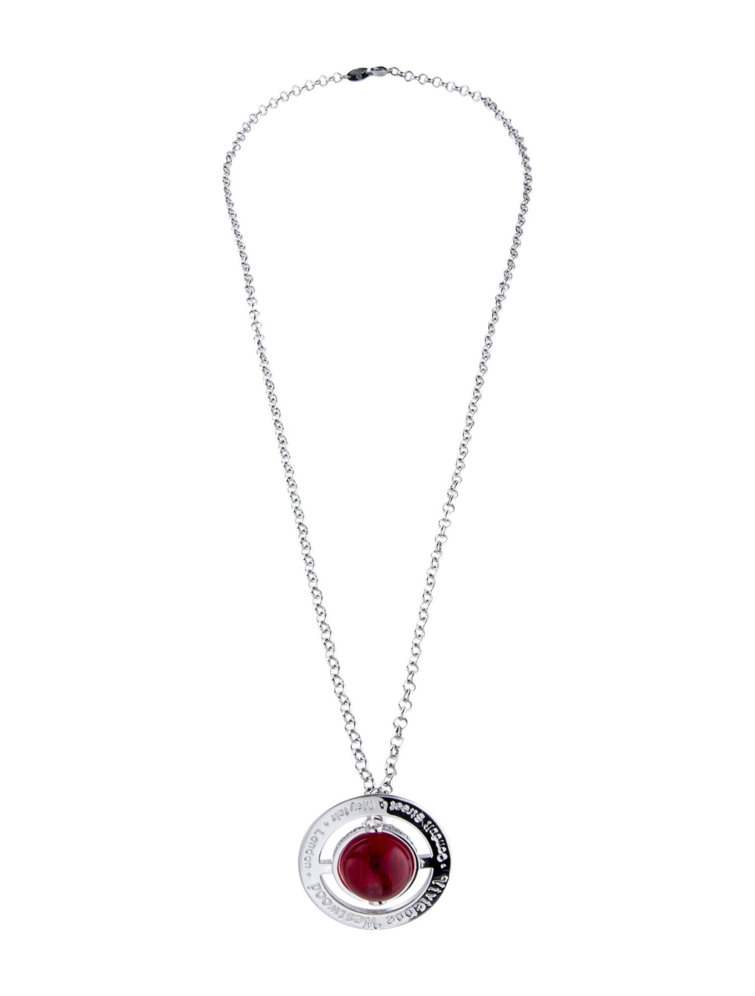 Vivienne Westwood Crystal & Resin Large Orb Pendant Necklace