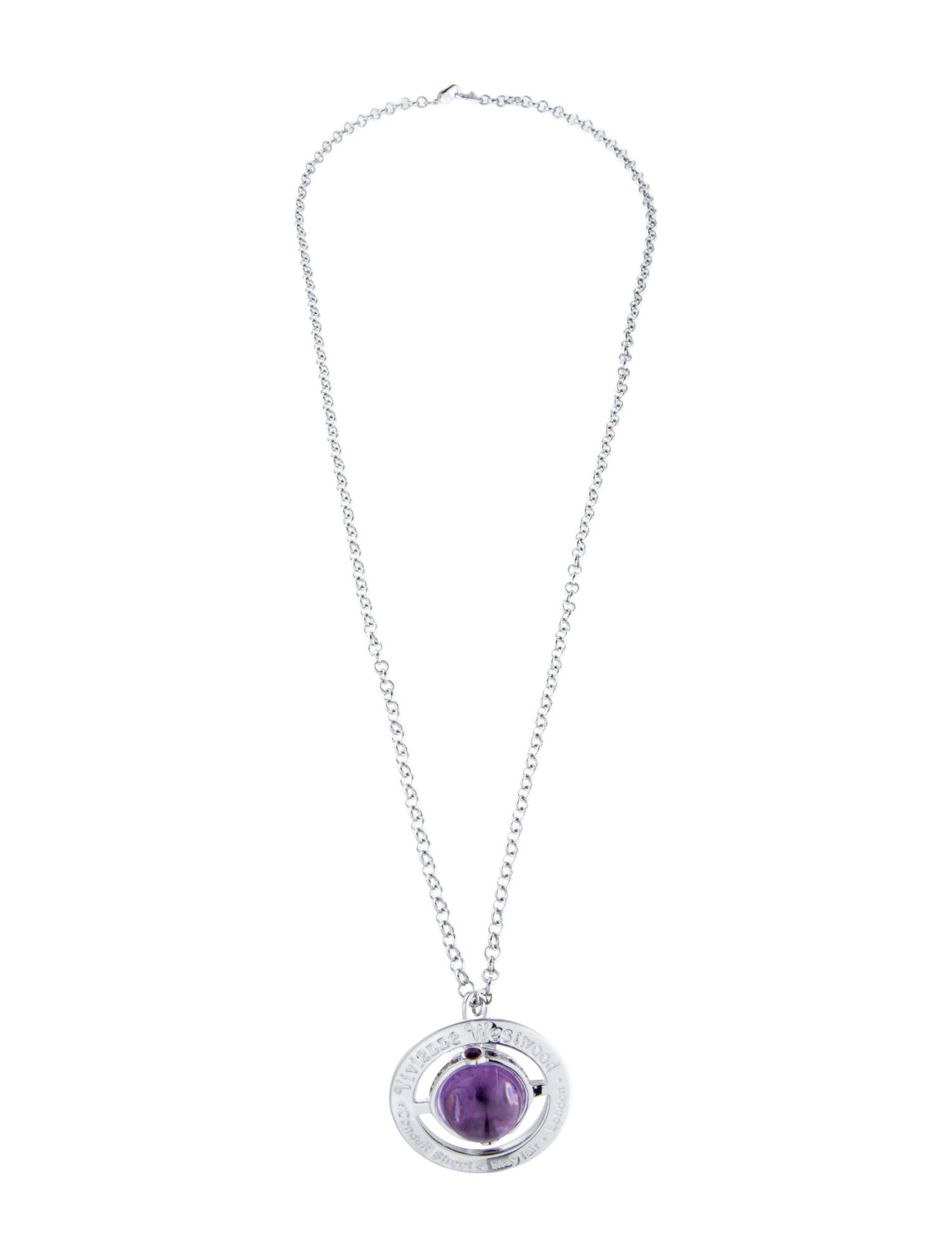 Vivienne Westwood Crystal & Resin Large Orb Pendant Necklace