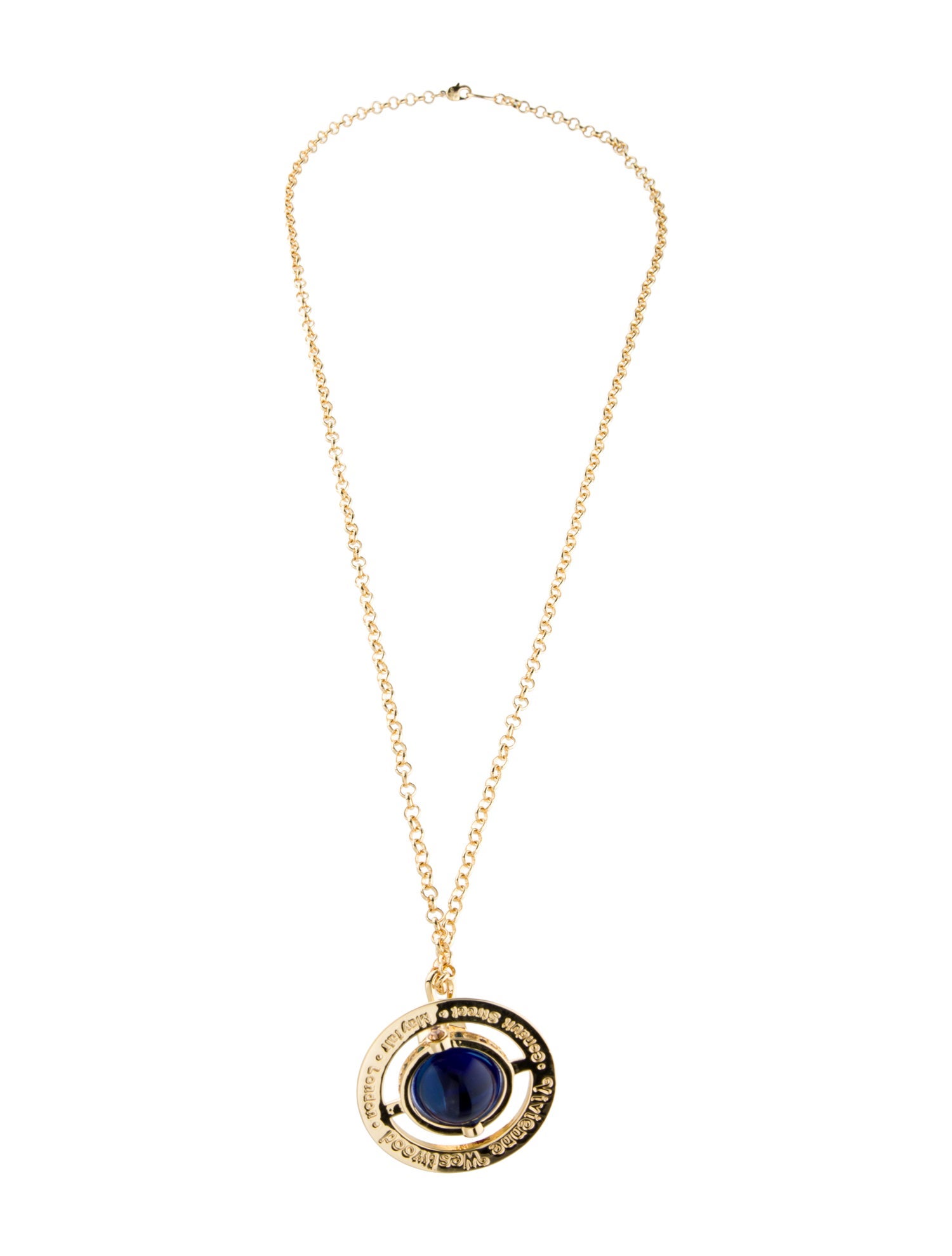 Vivienne Westwood Crystal & Resin Large Orb Pendant Necklace
