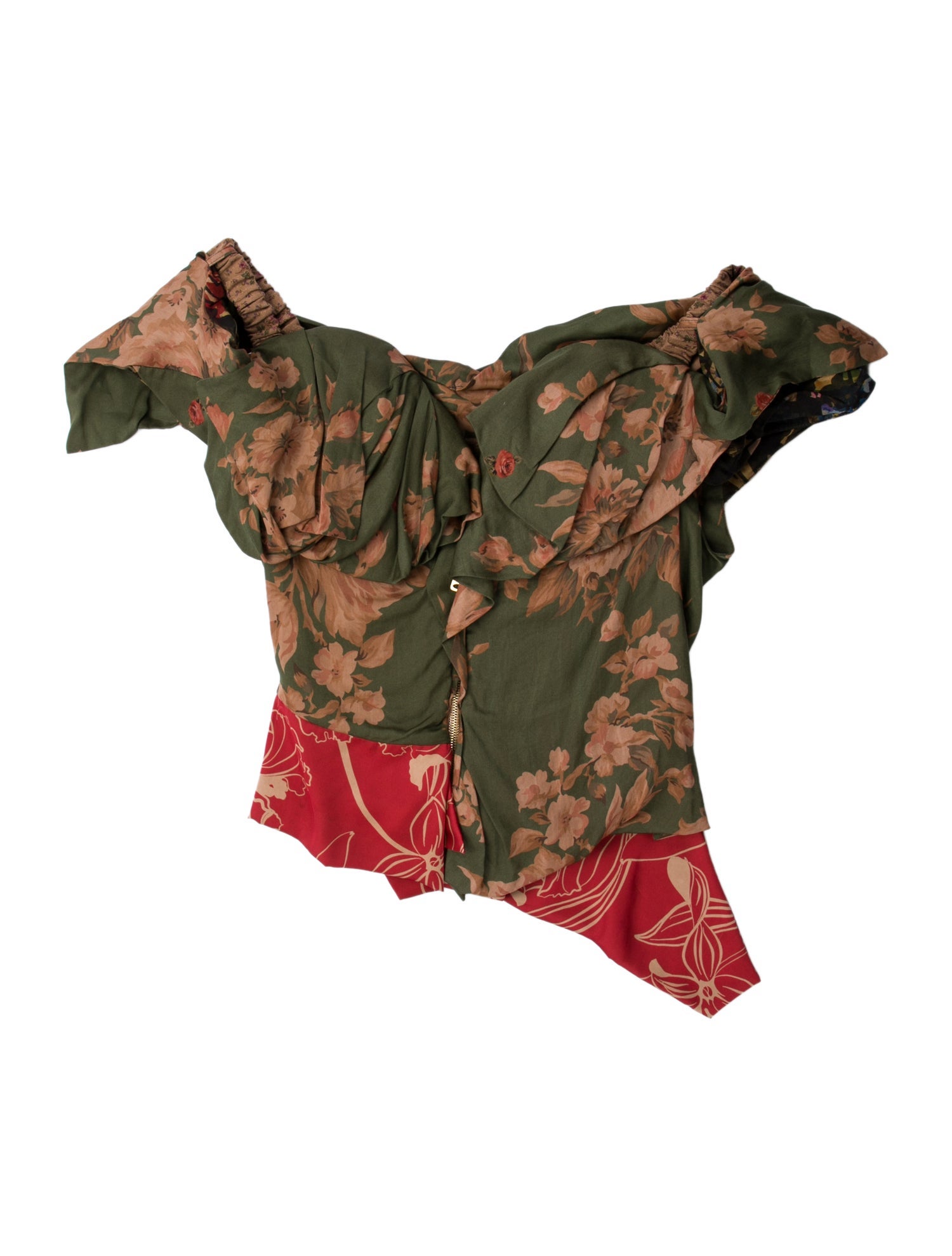 Vivienne Westwood Floral Print Off-The-Shoulder Blouse w/ Tags