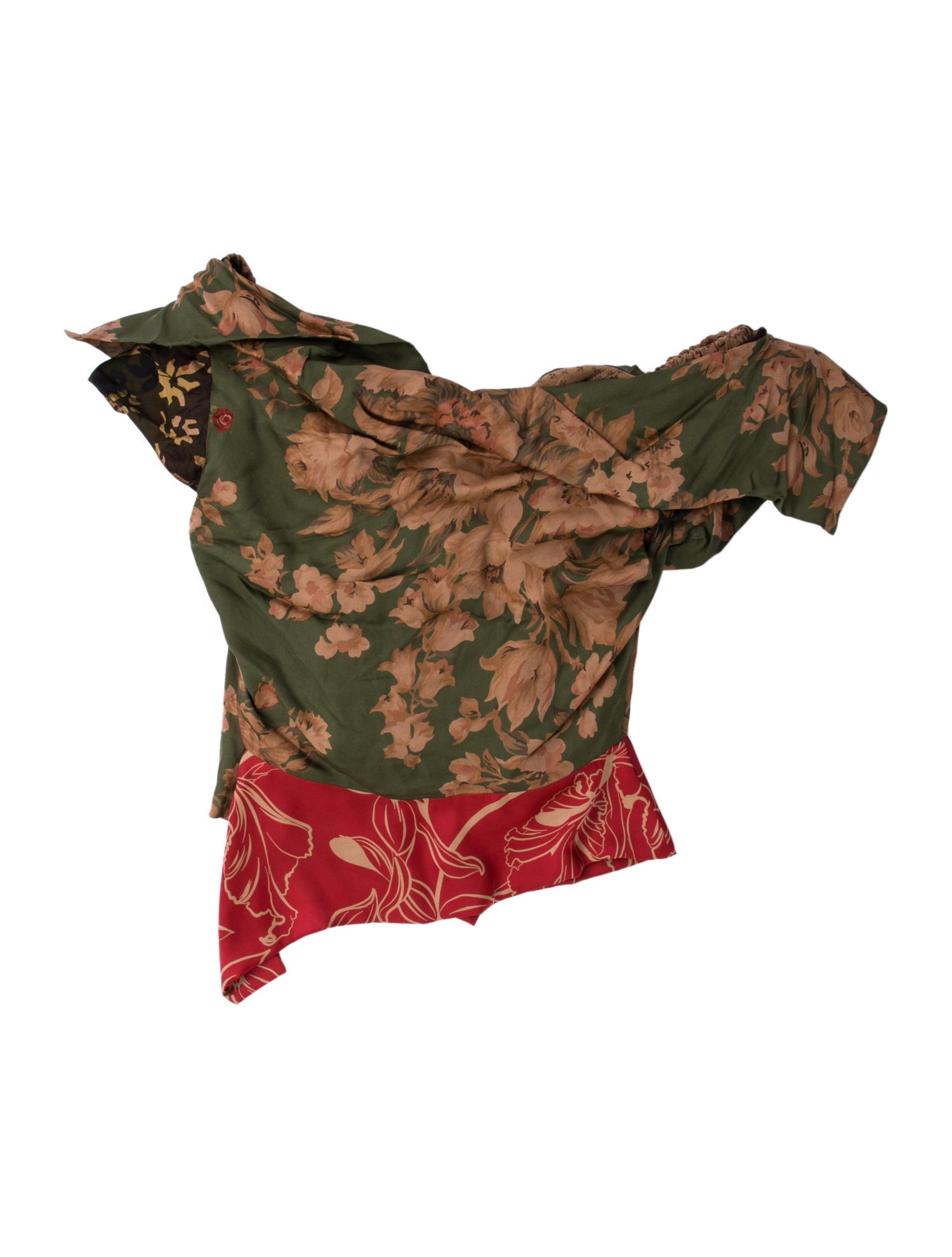 Vivienne Westwood Floral Print Off-The-Shoulder Blouse w/ Tags