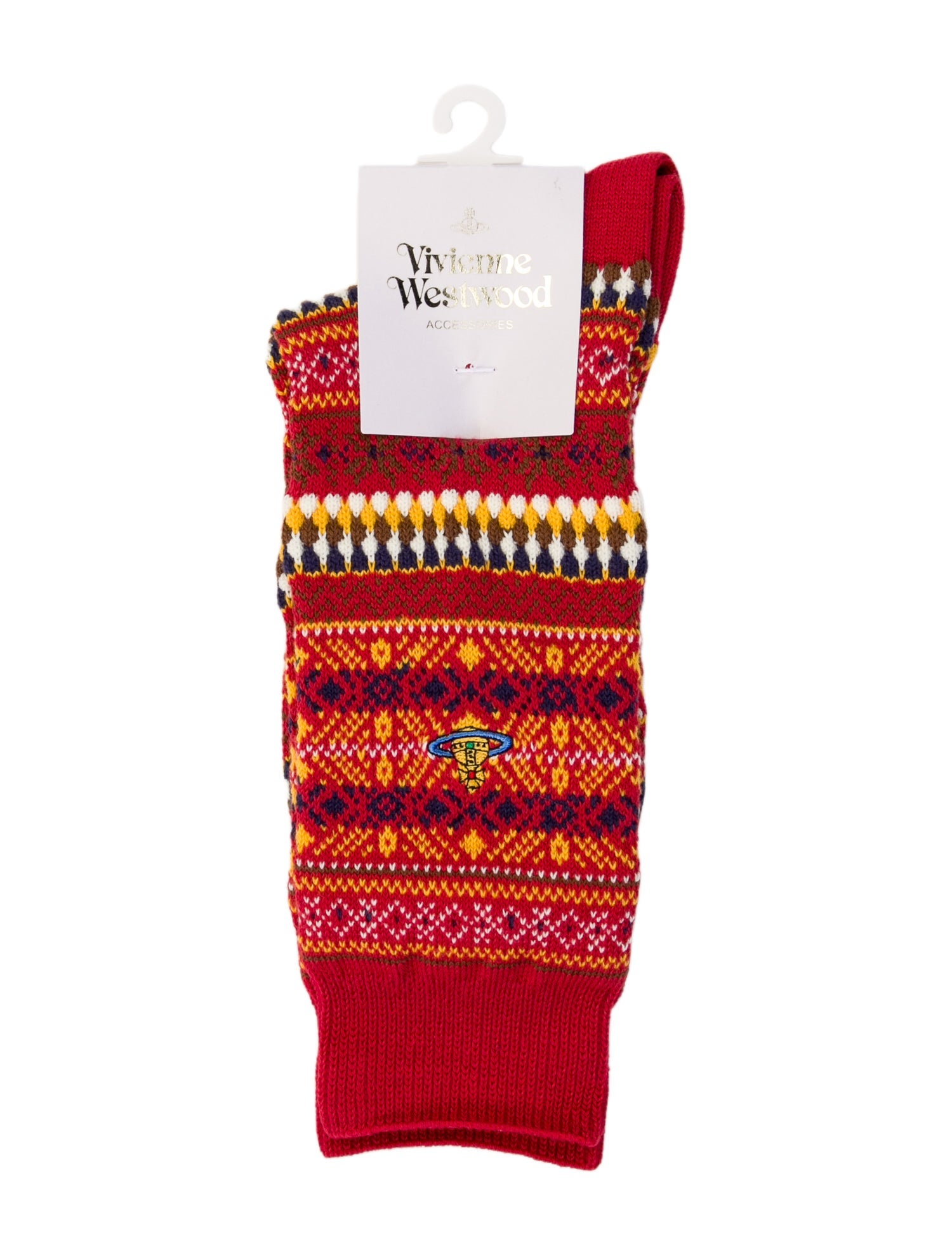 Vivienne Westwood Men's Cotton Crew Socks w/Tags