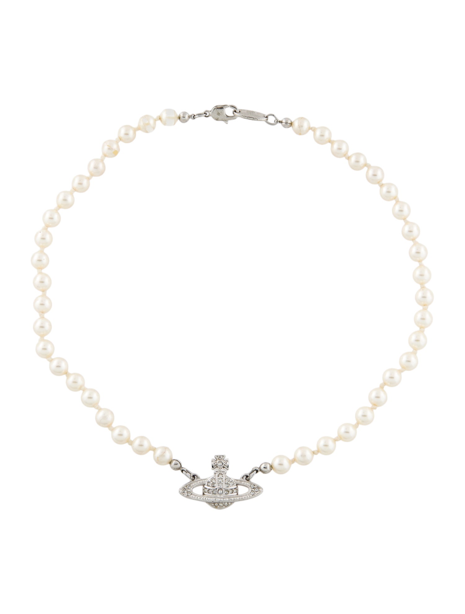 Vivienne Westwood Mini Bas Relief Pearl Choker