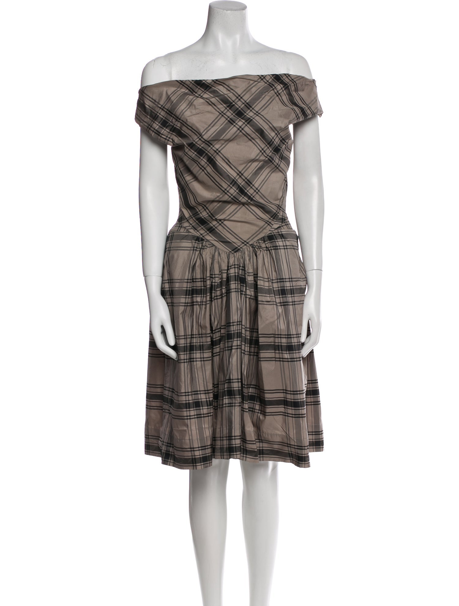 Vivienne Westwood Anglomania Plaid Print Knee-Length Dress