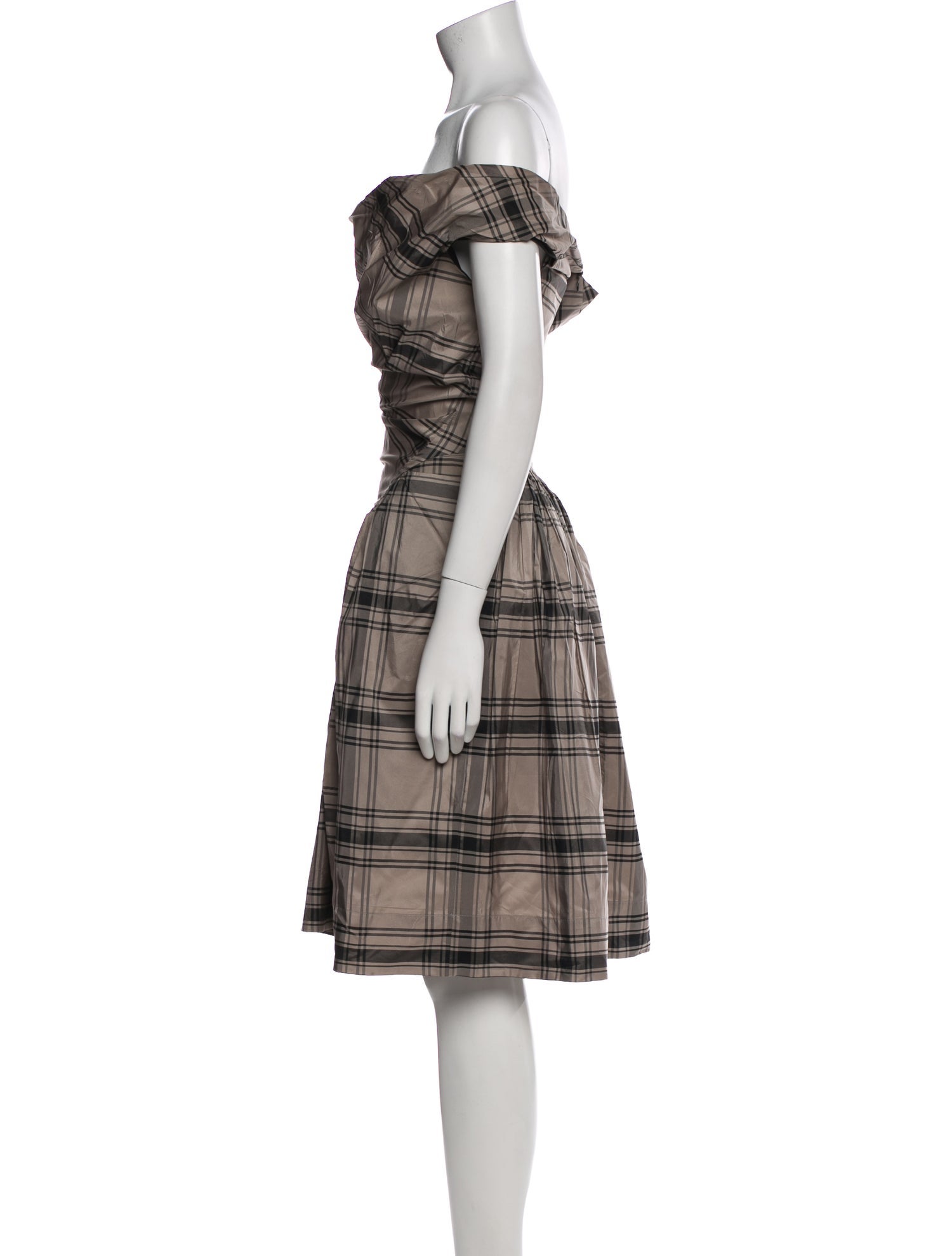 Vivienne Westwood Anglomania Plaid Print Knee-Length Dress
