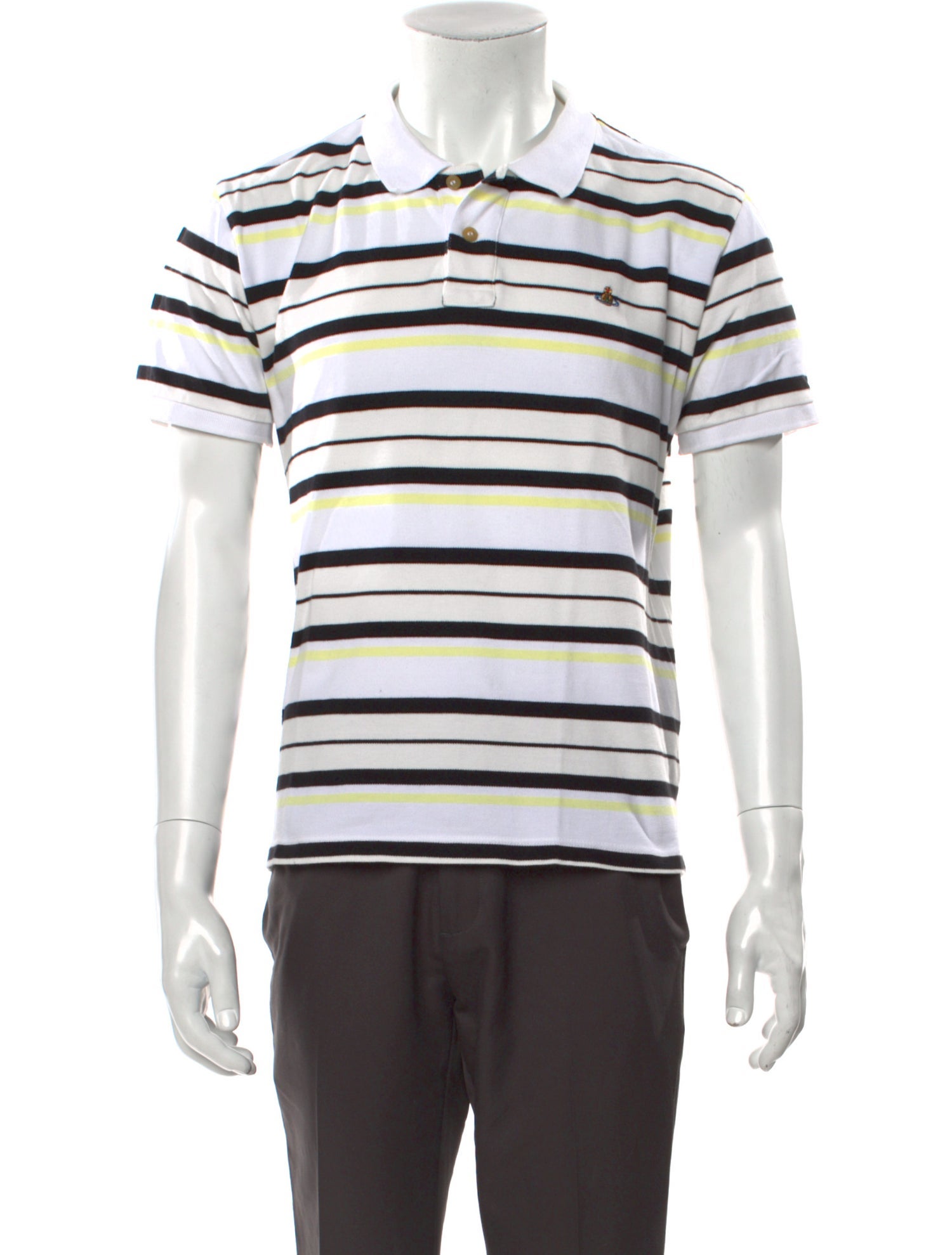 Vivienne Westwood Striped Collar Polo Shirt