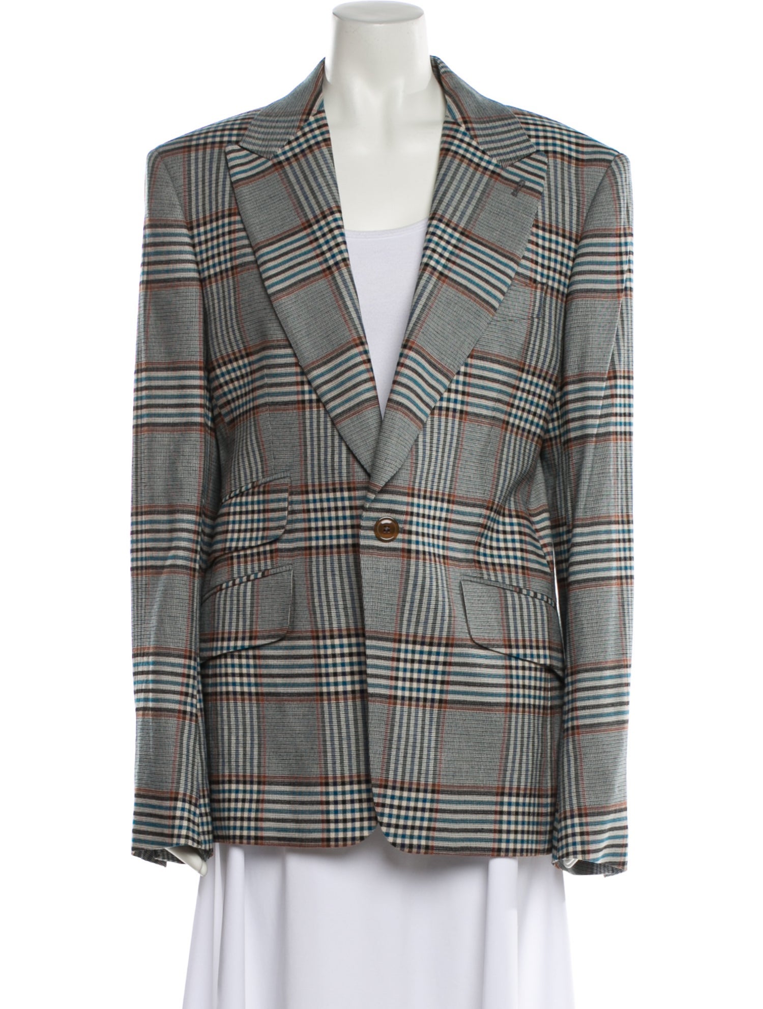 Vivienne Westwood Plaid Print Blazer w/ Tags