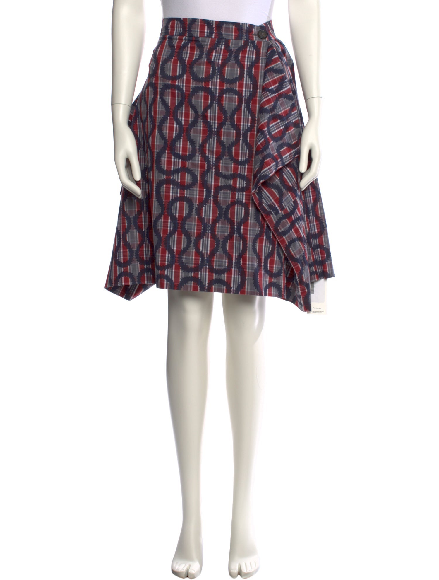 Vivienne Westwood Plaid Print Knee-Length Skirt