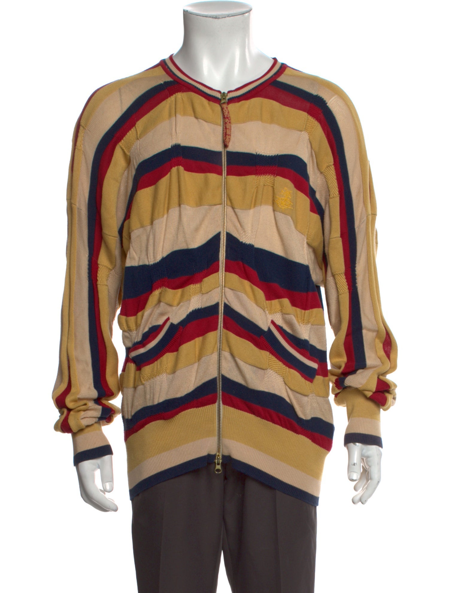 Vivienne Westwood Striped V-Neck Cardigan