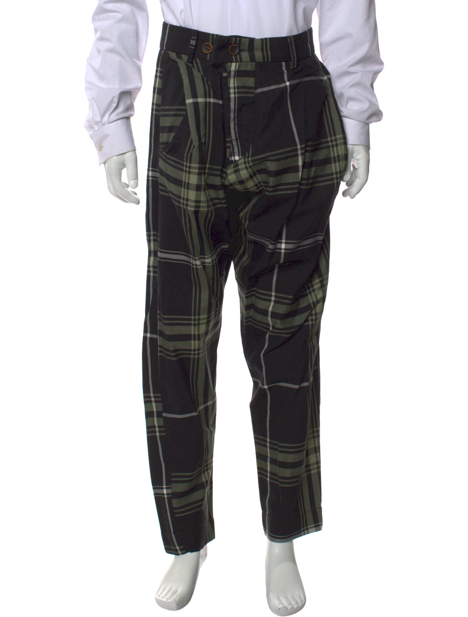 Vivienne Westwood Anglomania Plaid Print Cargo Pants
