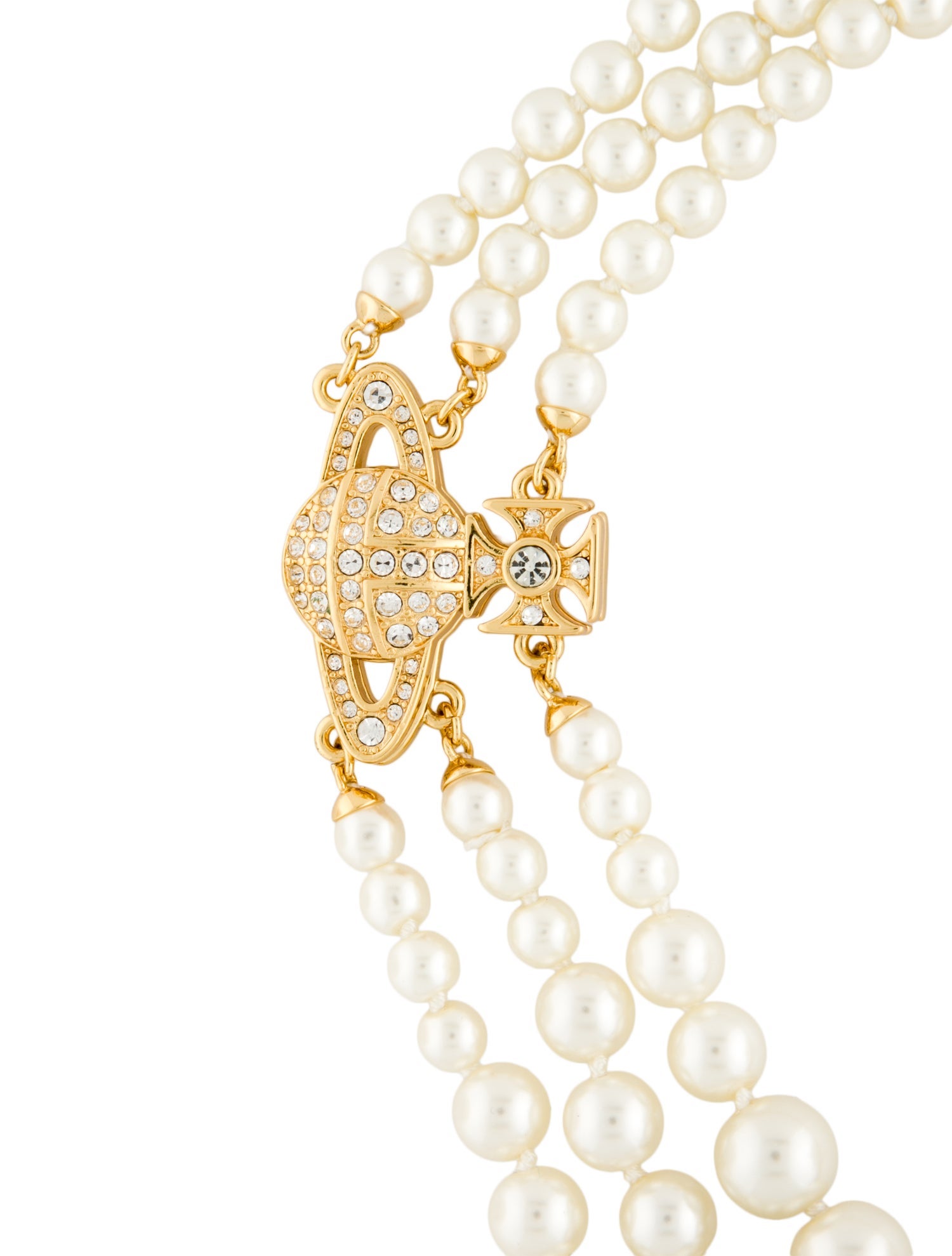 Vivienne Westwood Faux Pearl Graziella Multistrand Necklace