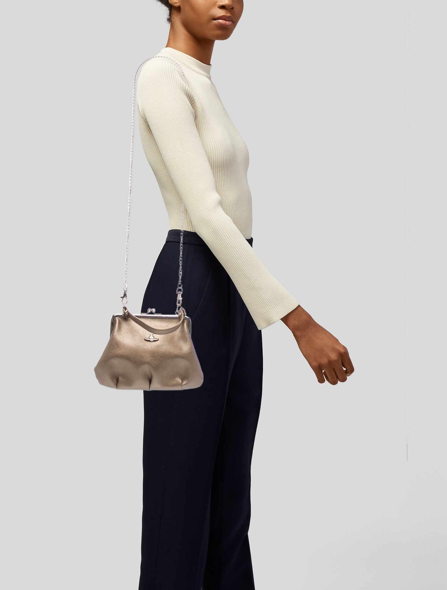 Vivienne Westwood Leather Top Handle Bag