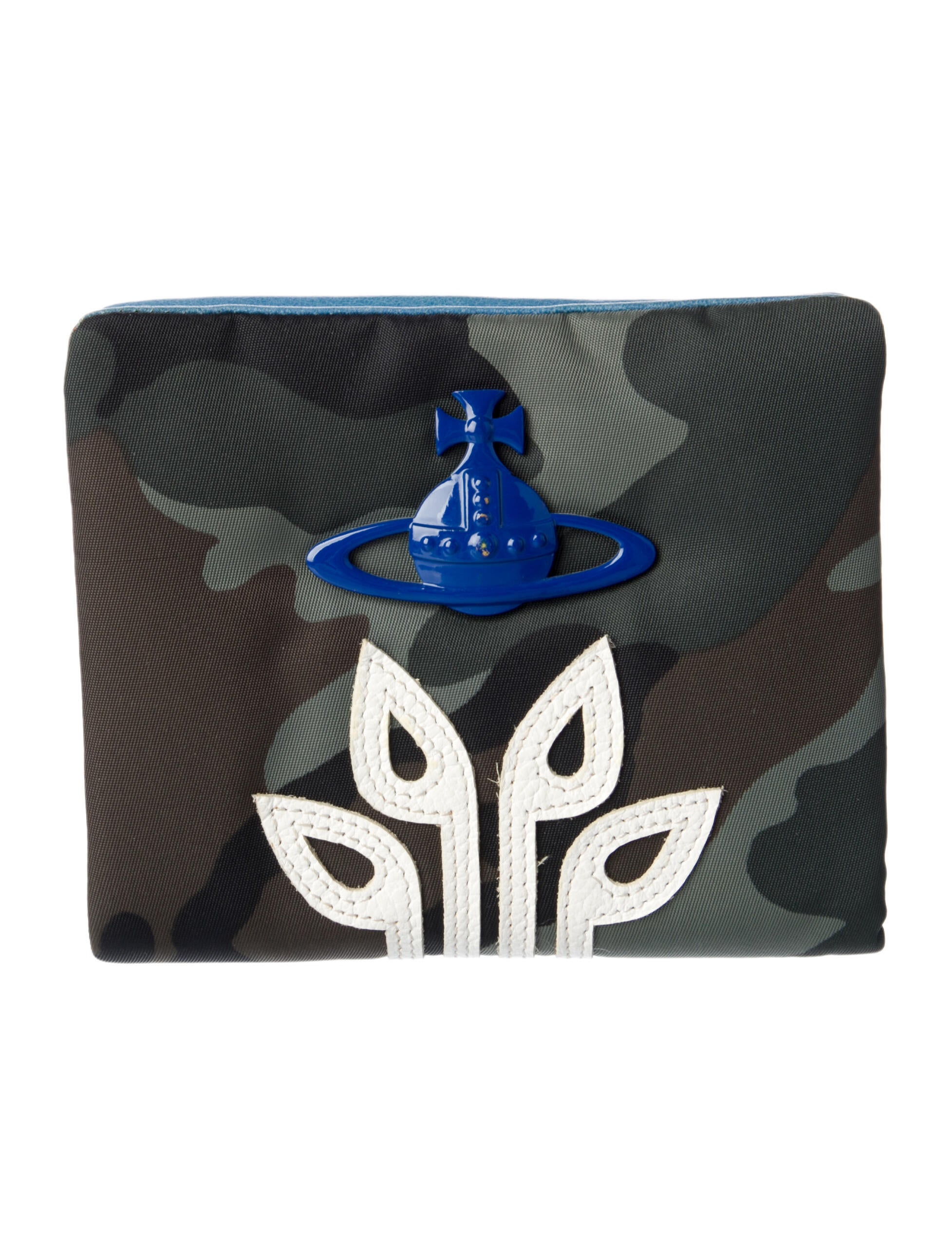 Vivienne Westwood Leather Metallic Shoulder Bag - Blue Shoulder