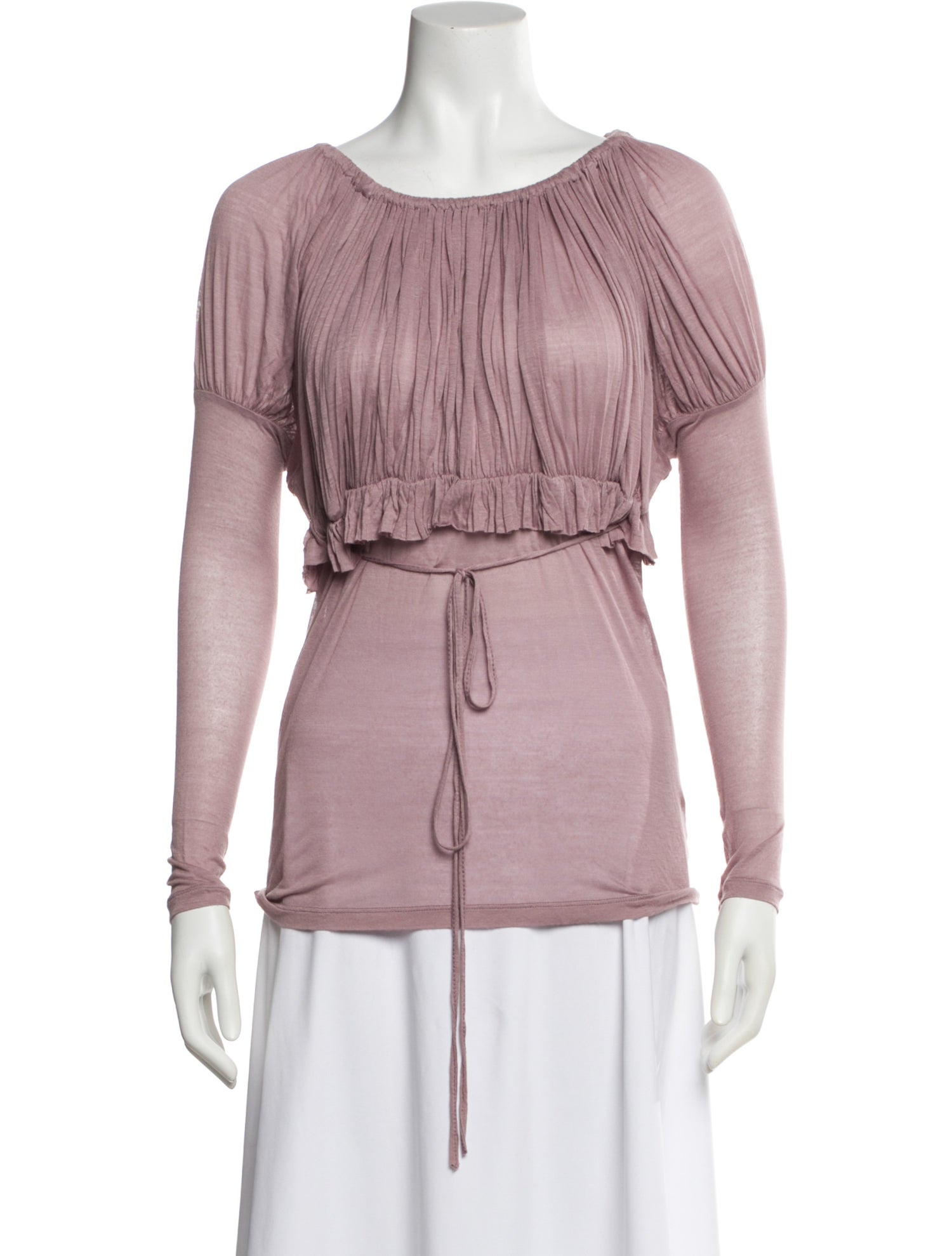 Vivienne Westwood Crew Neck Long Sleeve Blouse