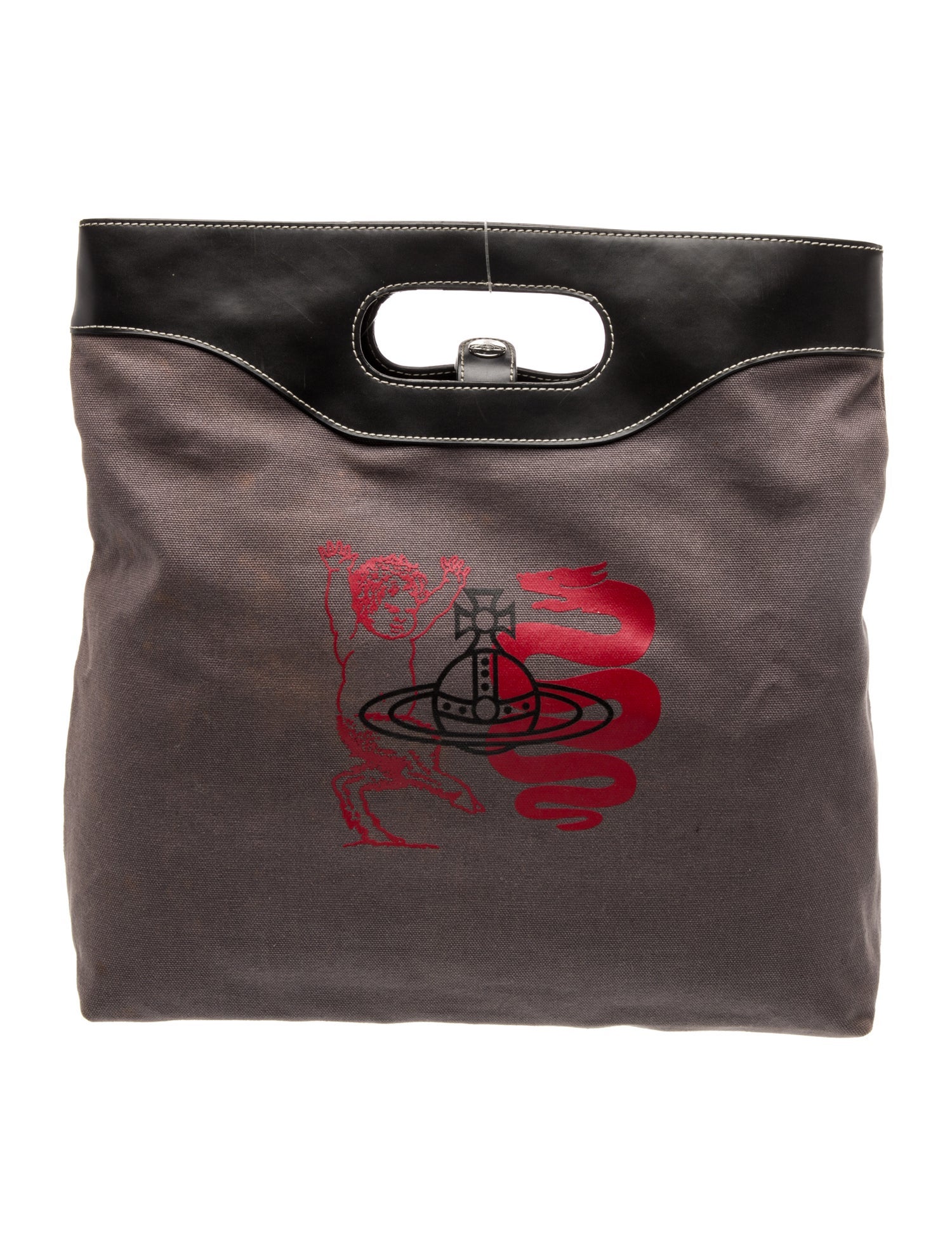 Vivienne Westwood Canvas Top Handle Bag