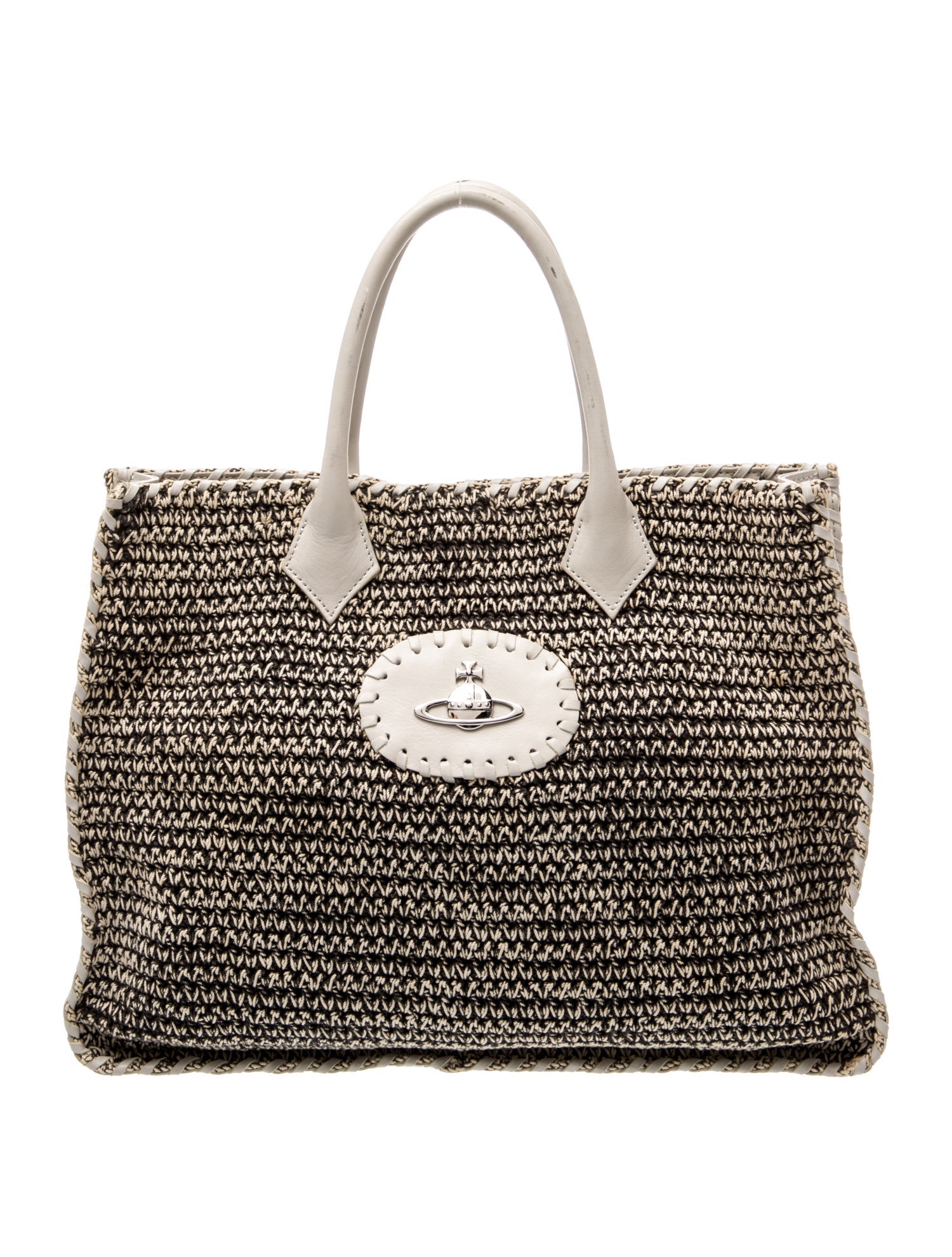 Vivienne Westwood Raffia Top Handle Bag