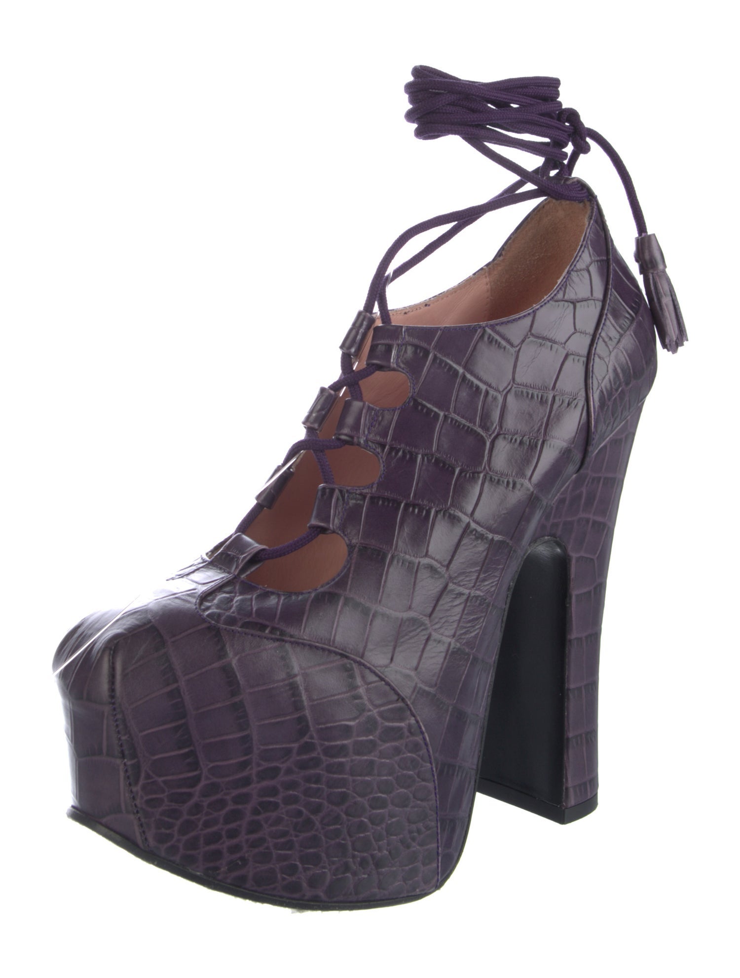 Vivienne Westwood Leather T-Strap Pumps