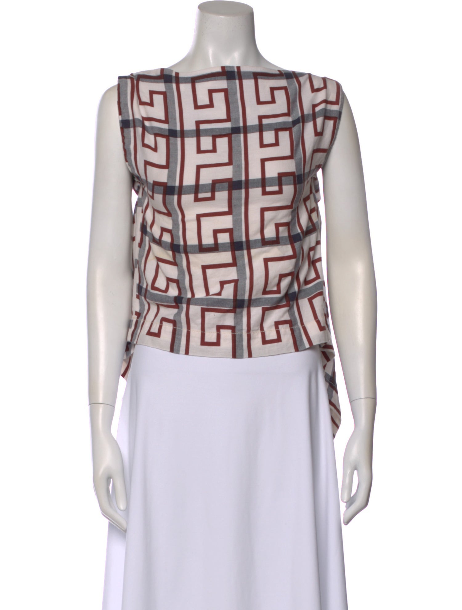 Vivienne Westwood Patterned Bateau Neckline Top