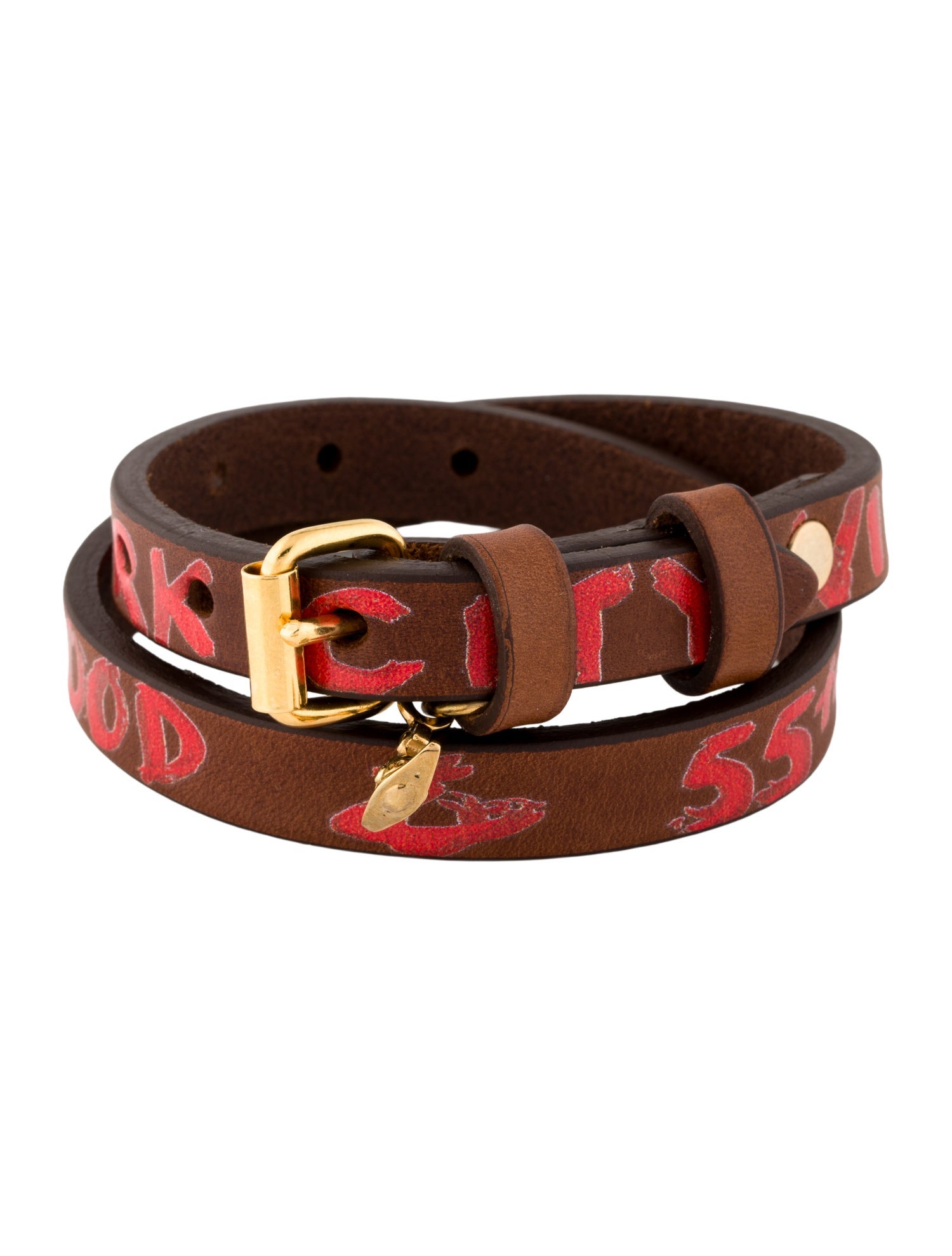 Vivienne Westwood Leather Brixton Convertible Wrap Bracelet
