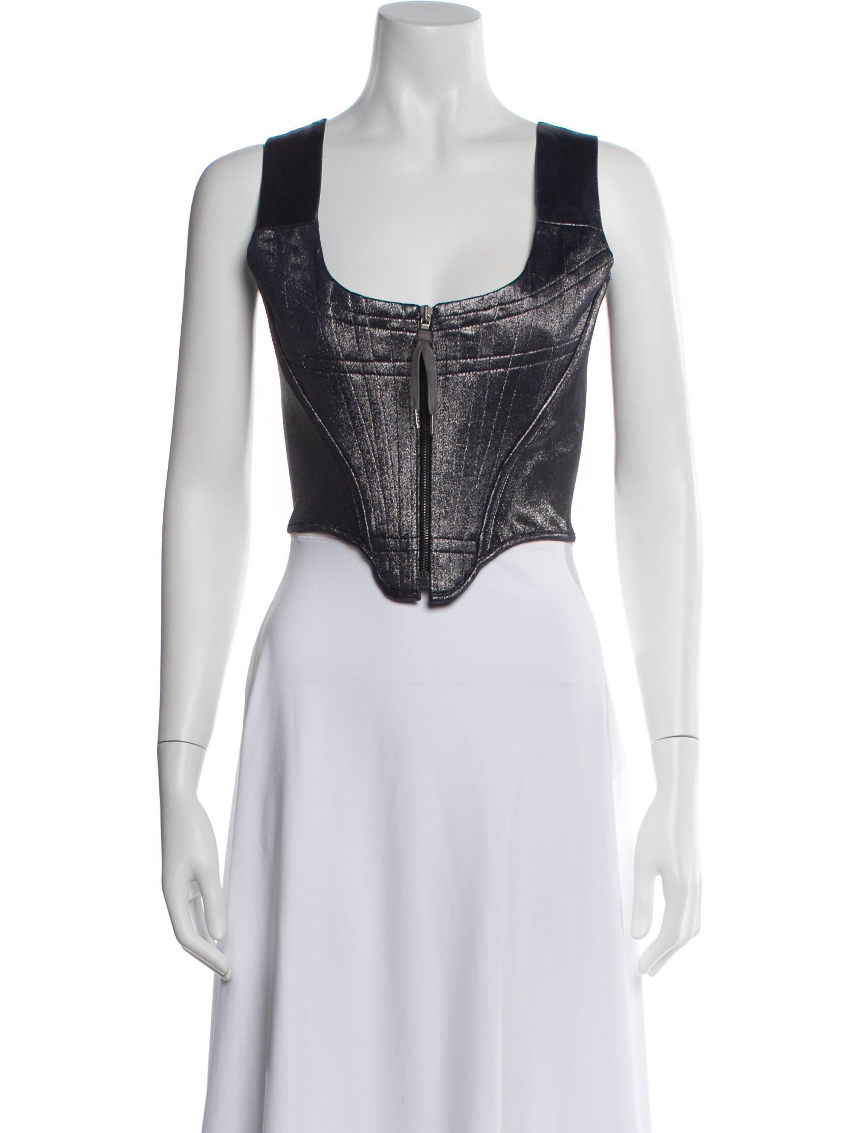 Vivienne Westwood Square Neckline Sleeveless Top