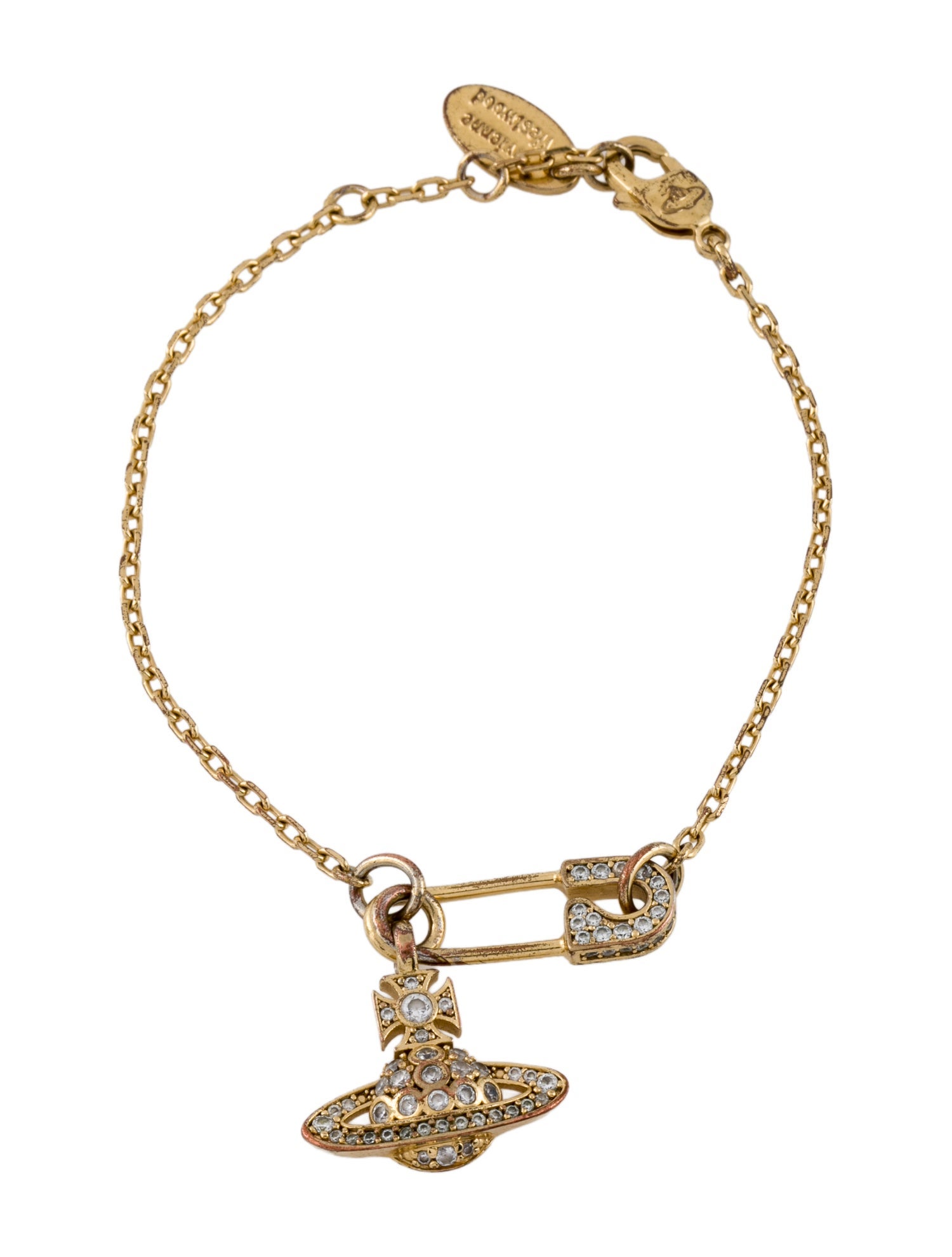 Vivienne Westwood Crystal Lucrece Bracelet