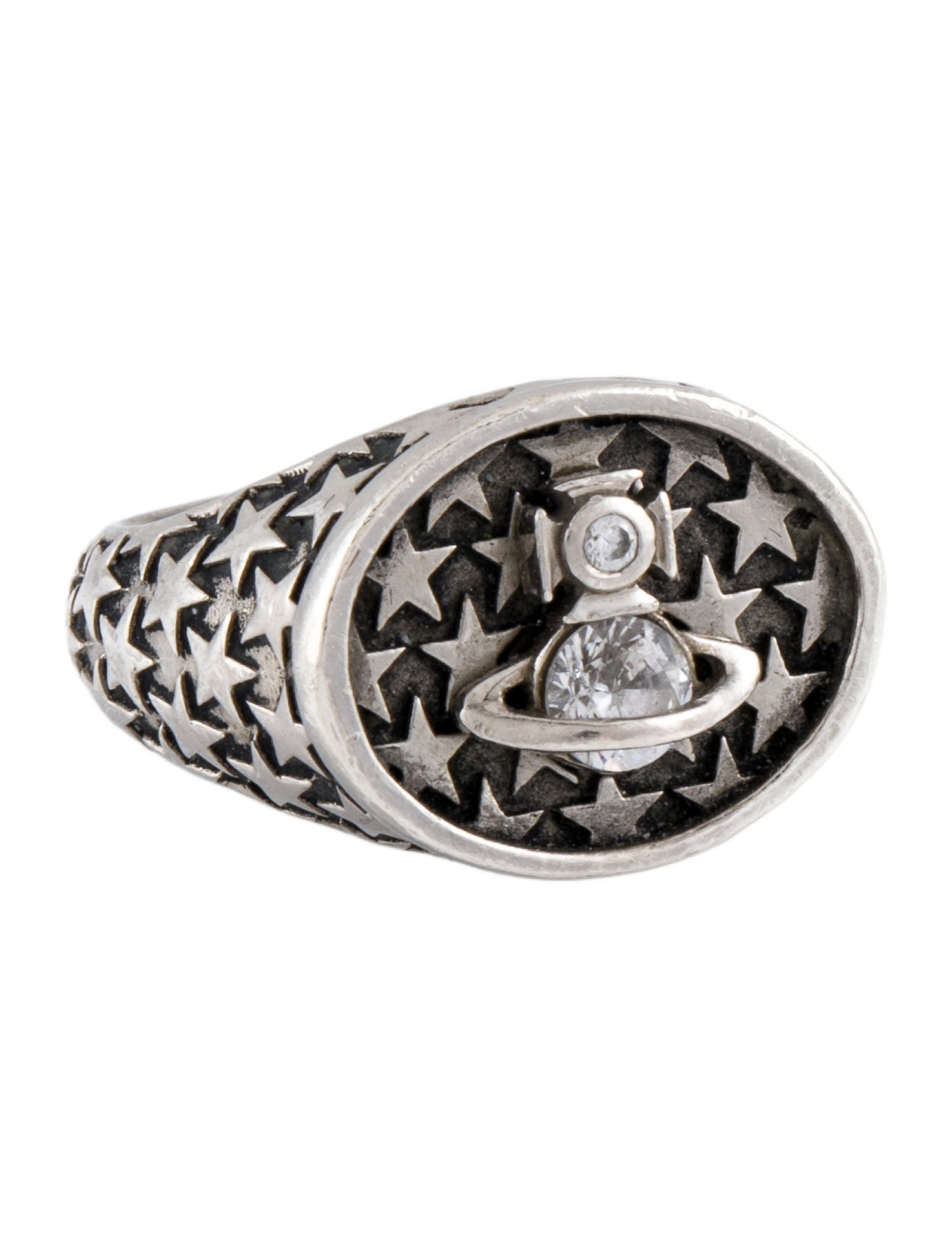 Vivienne Westwood Cubic Zirconia Star Signet Ring