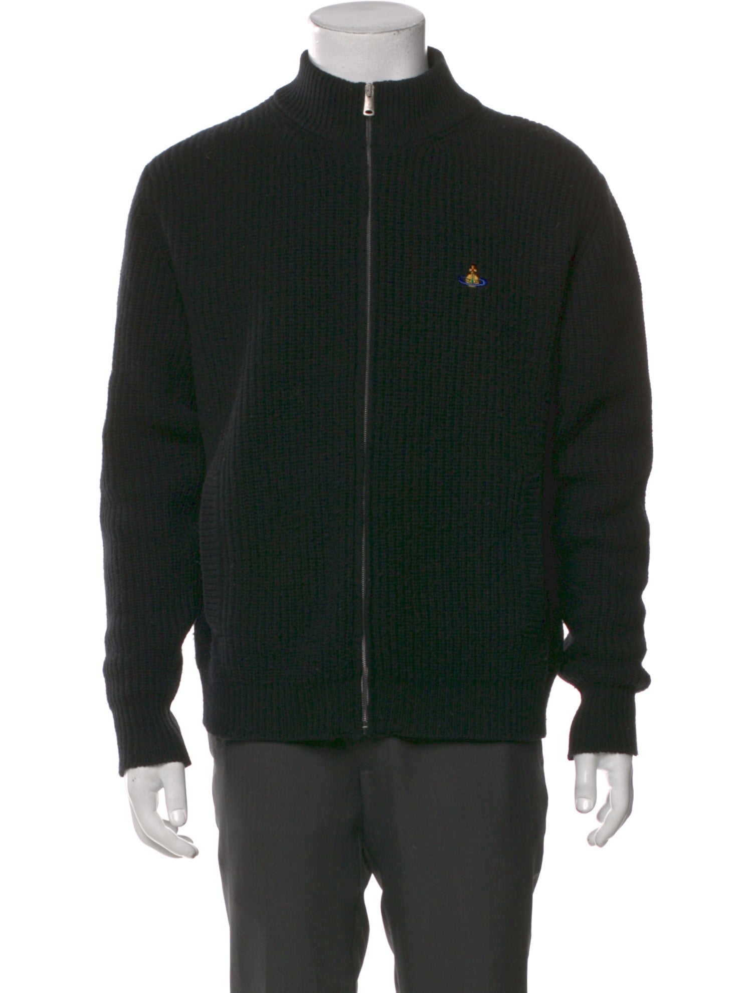 Vivienne Westwood Merino Wool Mock Neck Cardigan