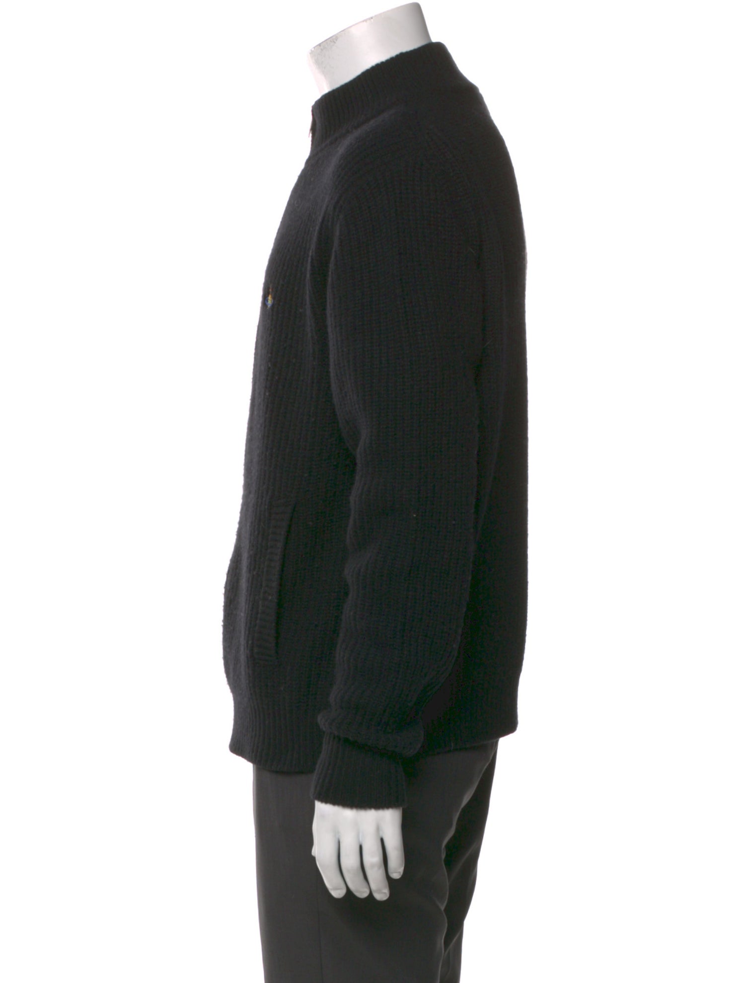 Vivienne Westwood Merino Wool Mock Neck Cardigan