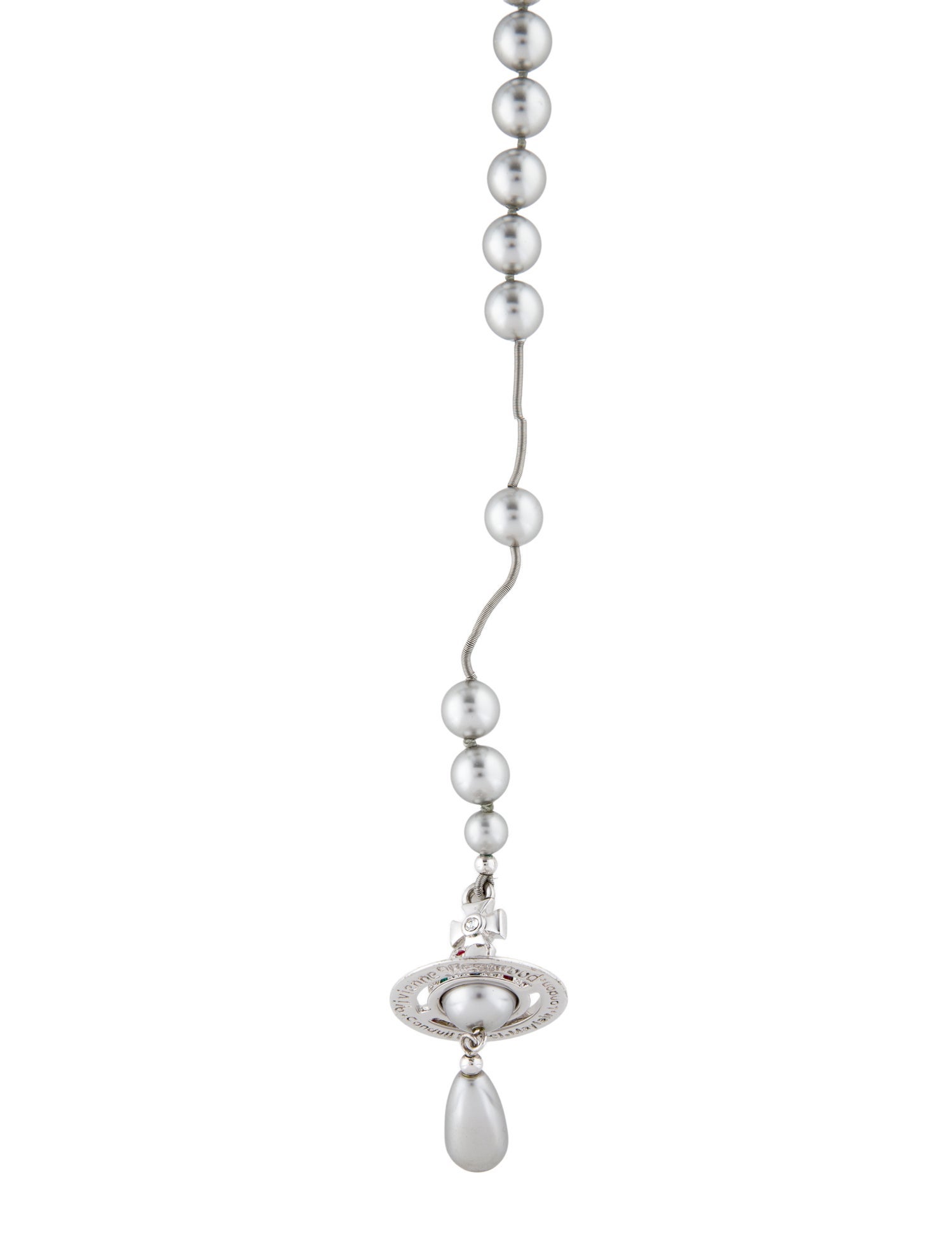 Vivienne Westwood Faux Pearl & Crystal 'Broken Pearl' Necklace