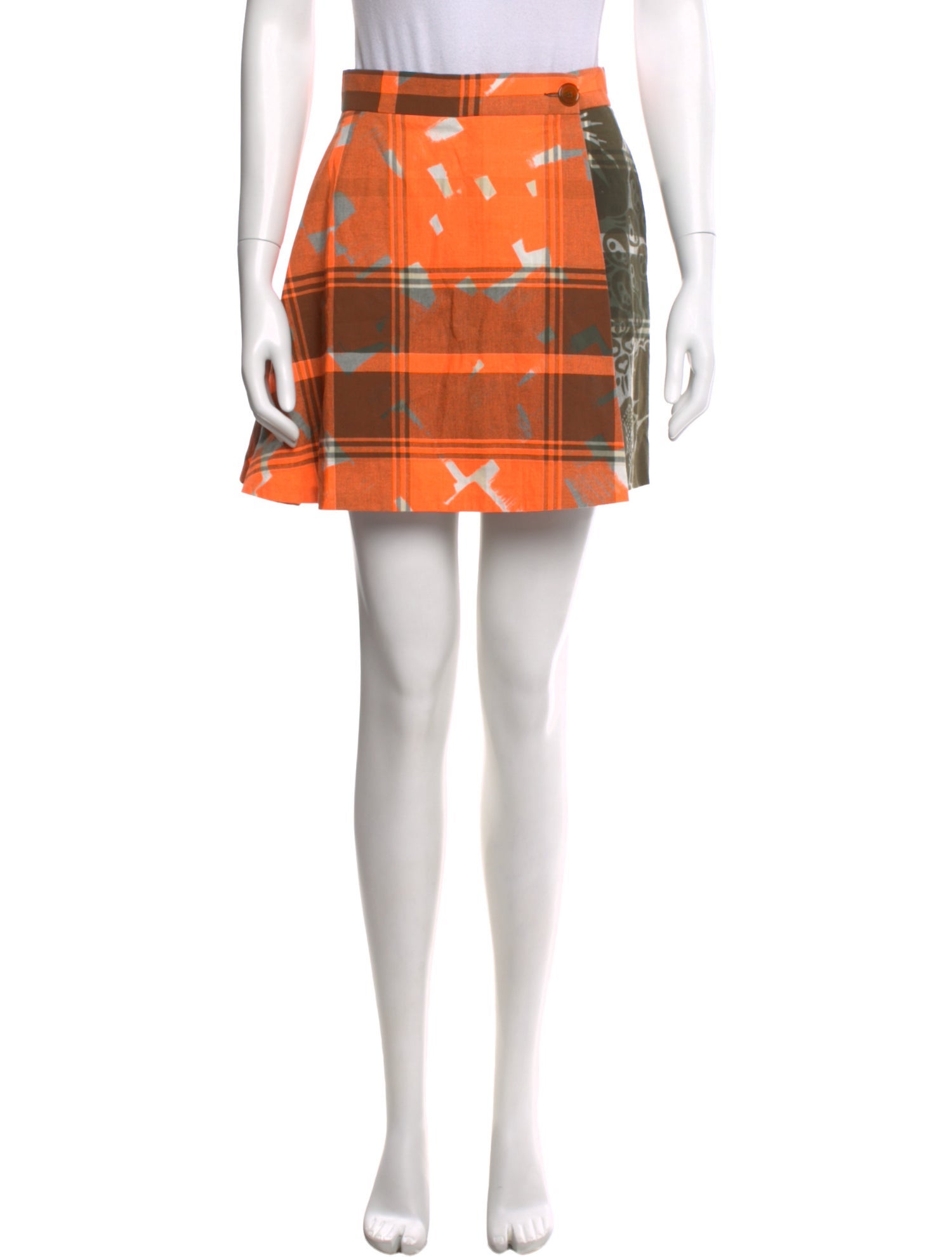 Vivienne Westwood Plaid Print Mini Shorts w/ Tags