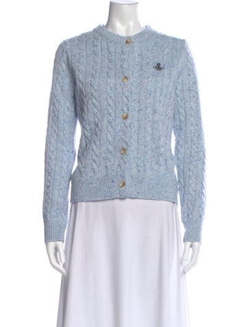 Pre-owned Vivienne Westwood Wool Crew Neck Sweater In Blue