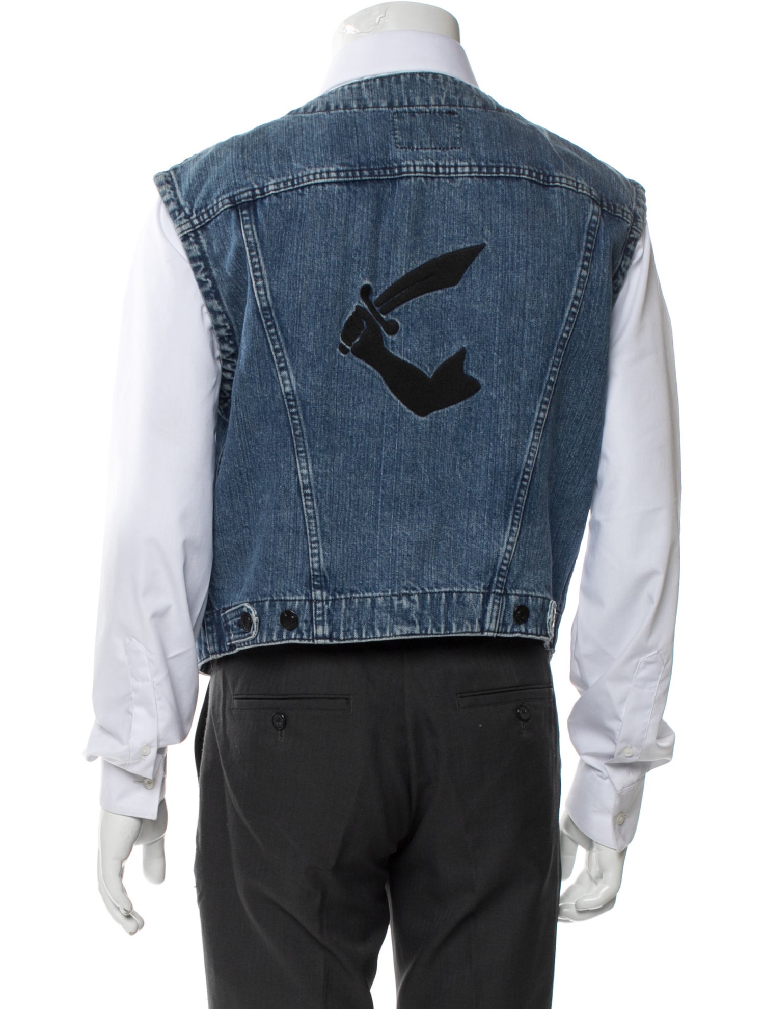 Vivienne Westwood Anglomania Vest - Blue Outerwear, Clothing