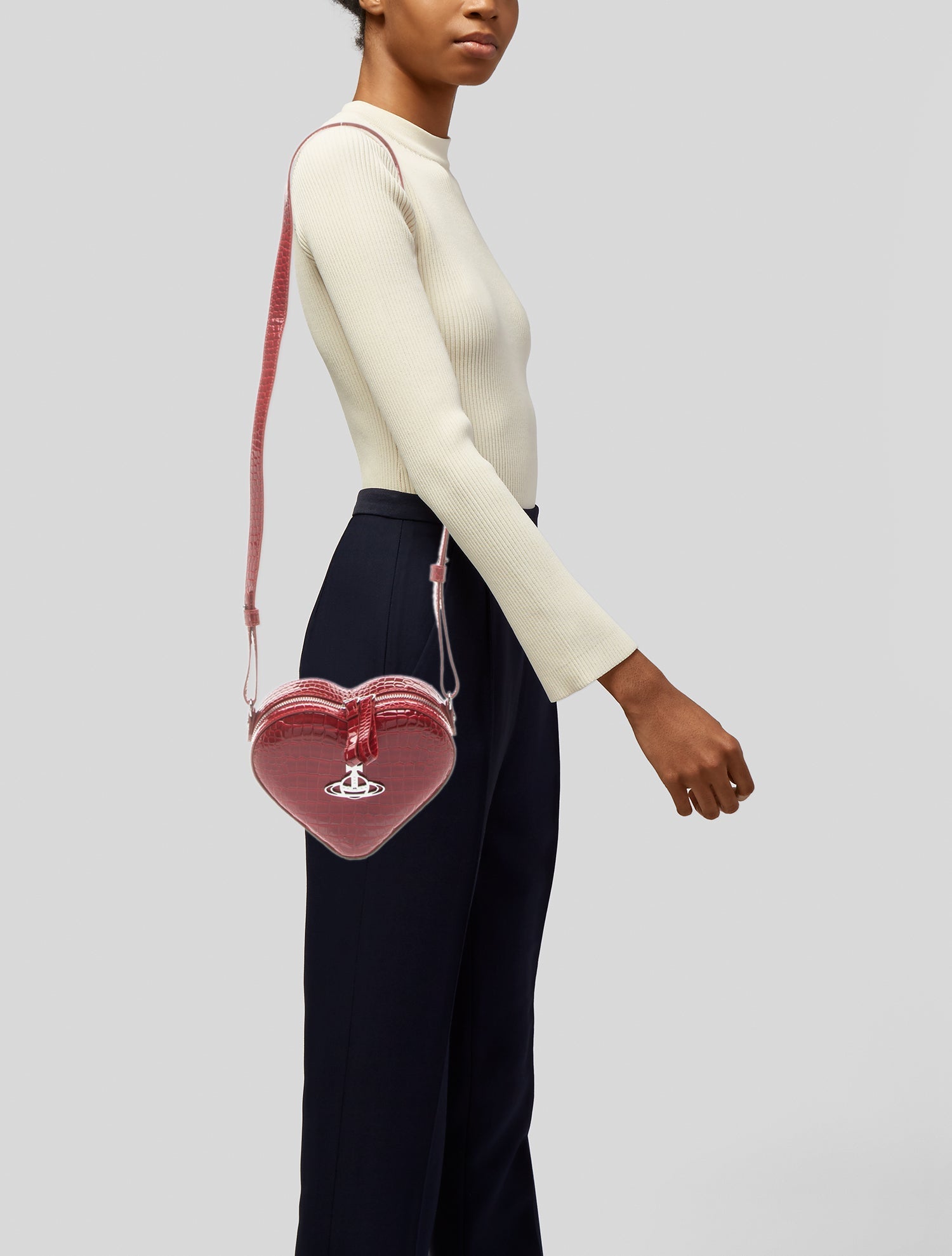 Vivienne Westwood Leather Crossbody Bag - Red Crossbody Bags