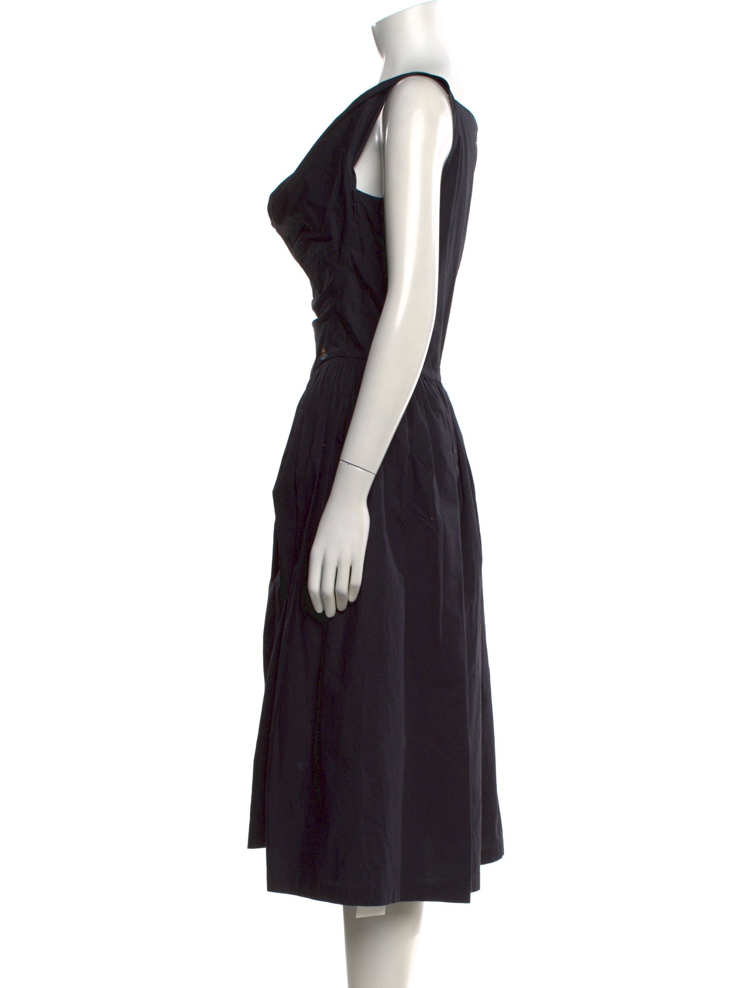 ワンピース Vivienne Westwood sleeveless dress Vivienne Westwood Cowl Neck Midi Length Dress - Black Dresses