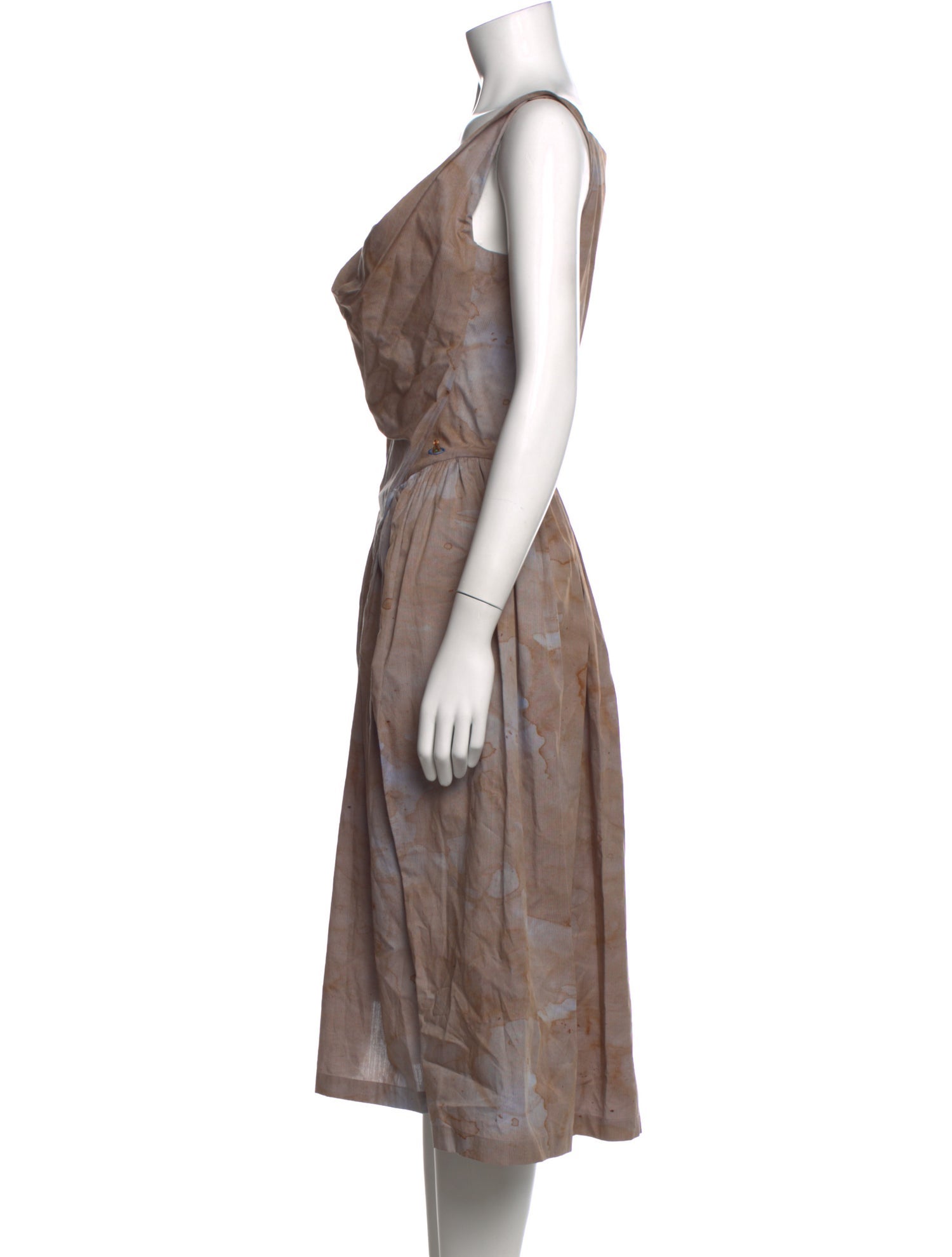 Vivienne Westwood Tie-Dye Print Midi Length Dress w/ Tags