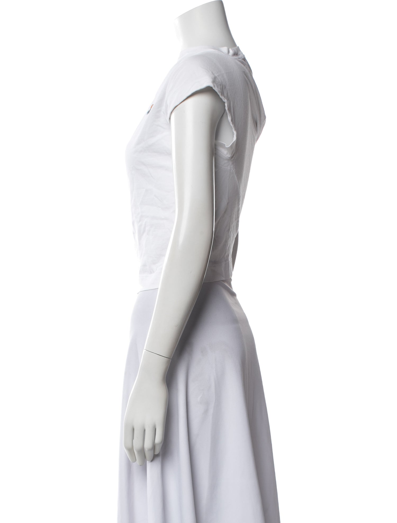 Vivienne Westwood Asymmetrical Short Sleeve Top - White Tops