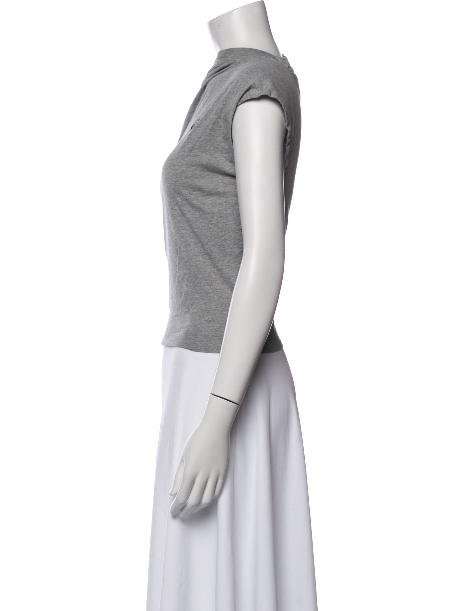 Vivienne Westwood Asymmetrical Sleeveless Top - Grey Tops