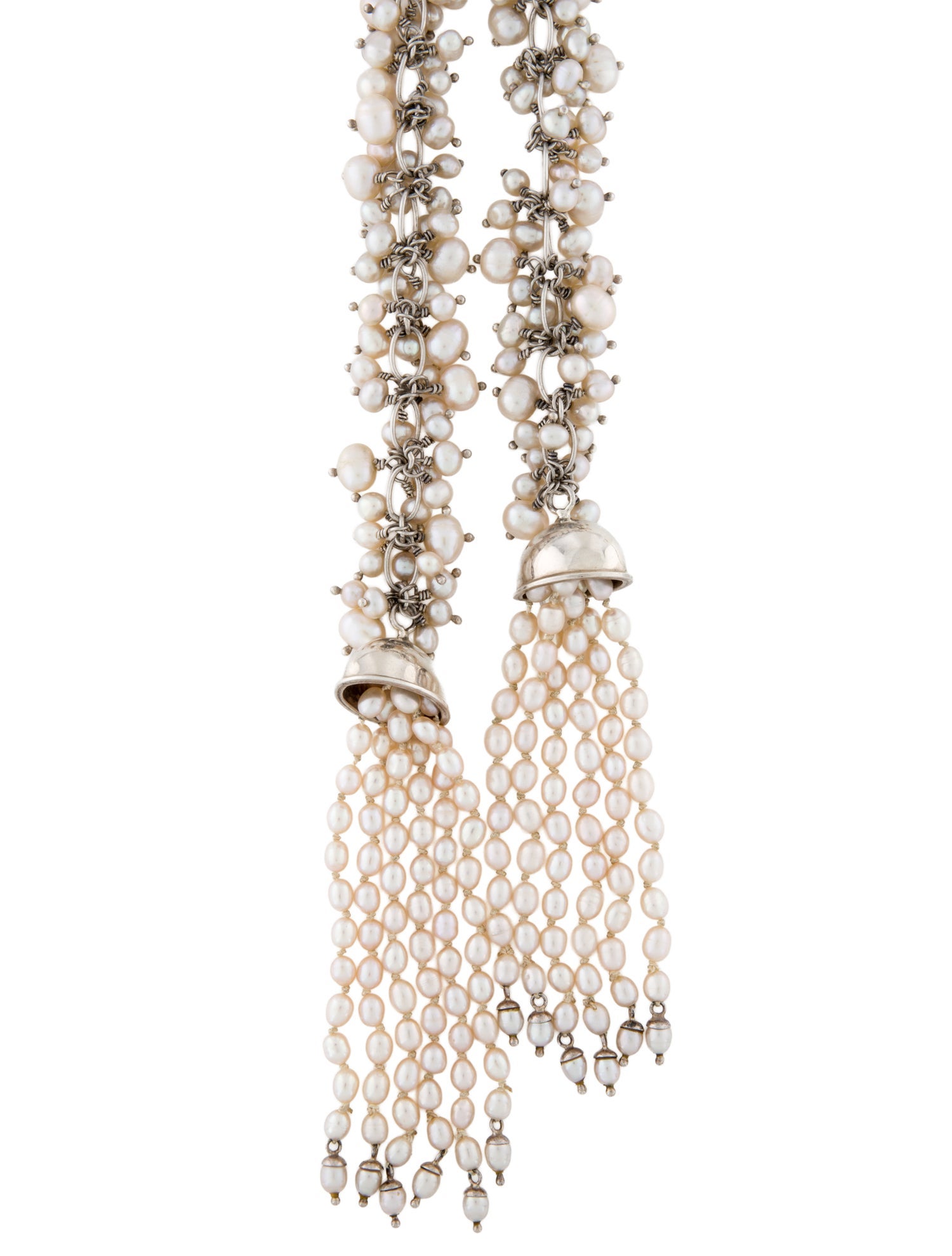 Barry Brinker Pearl Lariat Necklace
