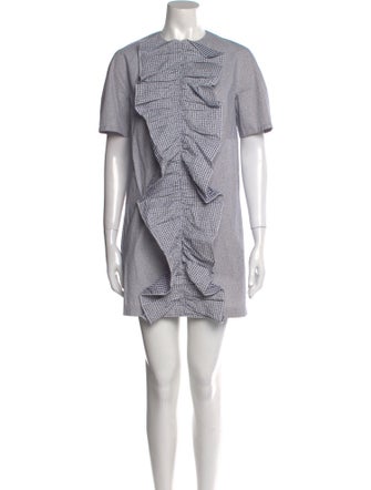 Vika Gazinskaya Crew Neck Mini Dress