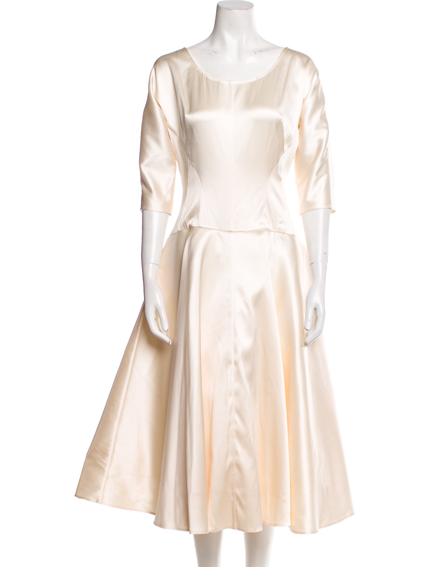 Vika Gazinskaya Silk Midi Length Dress